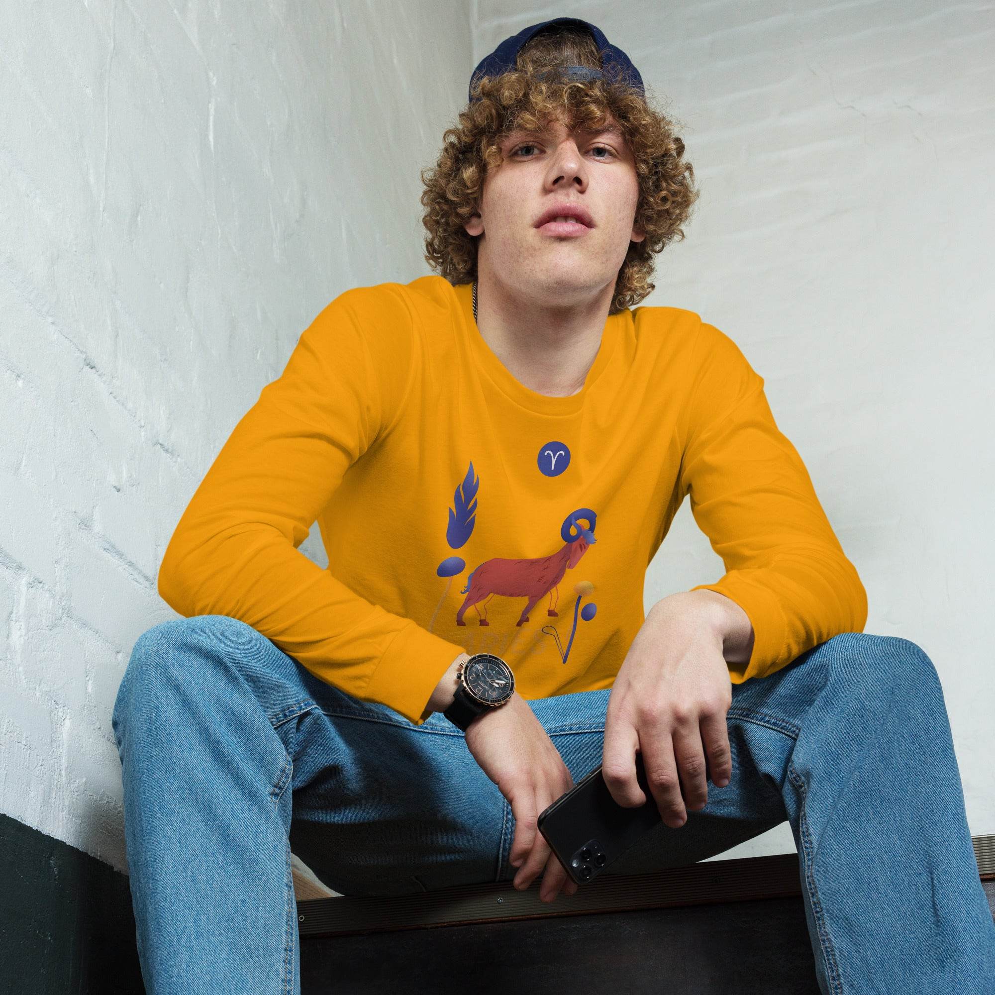 Aries Unisex Long Sleeve Tee Raw - 