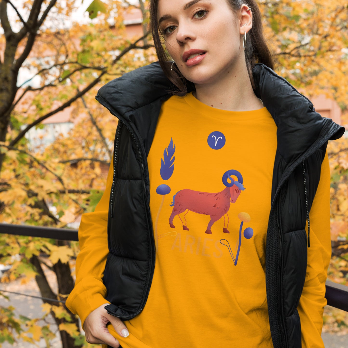 Aries Unisex Long Sleeve Tee Raw