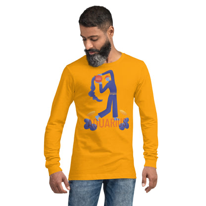 Aquarius Unisex Long Sleeve Tee - Raw Edition