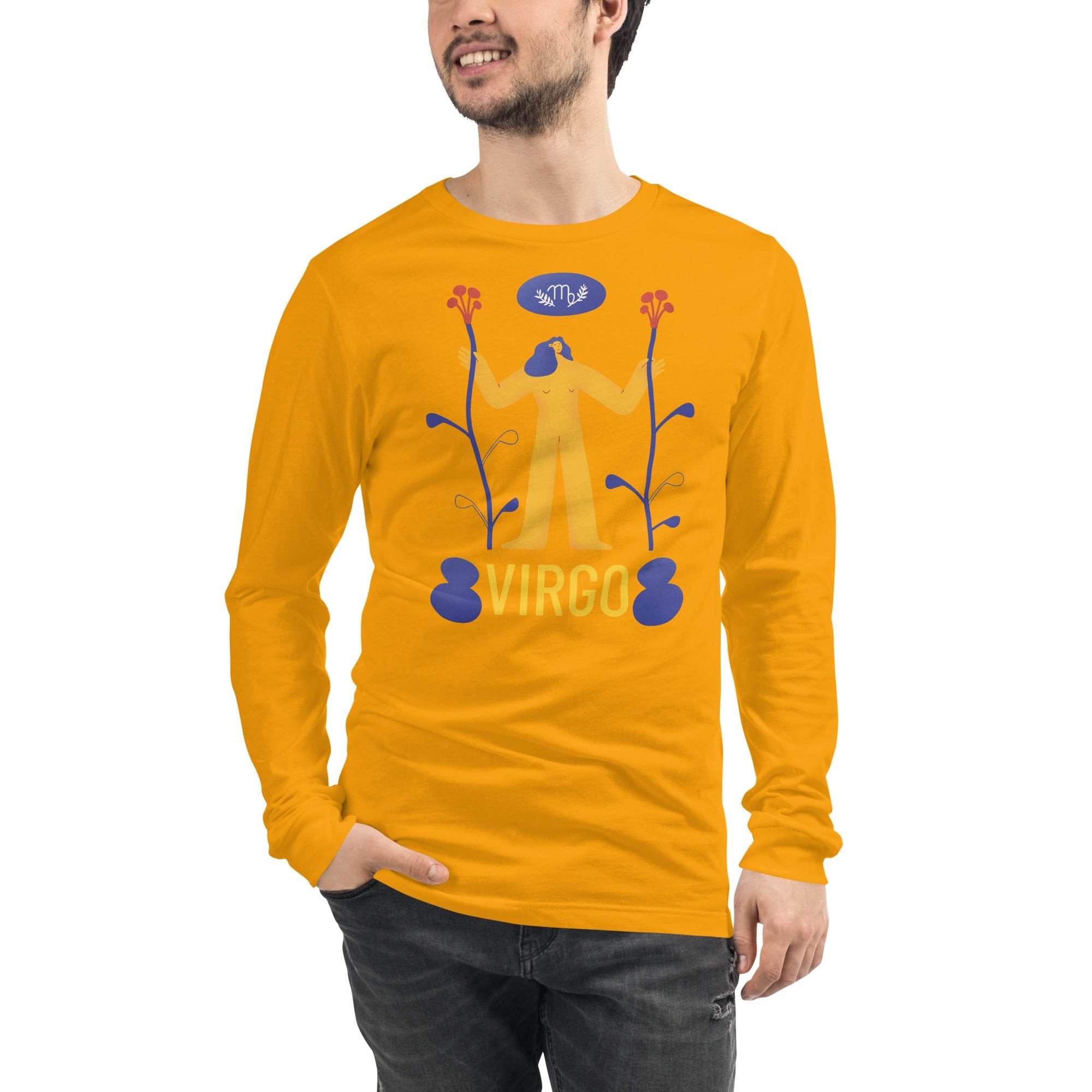 Virgo Unisex Long Sleeve Tee - Raw Edition - 