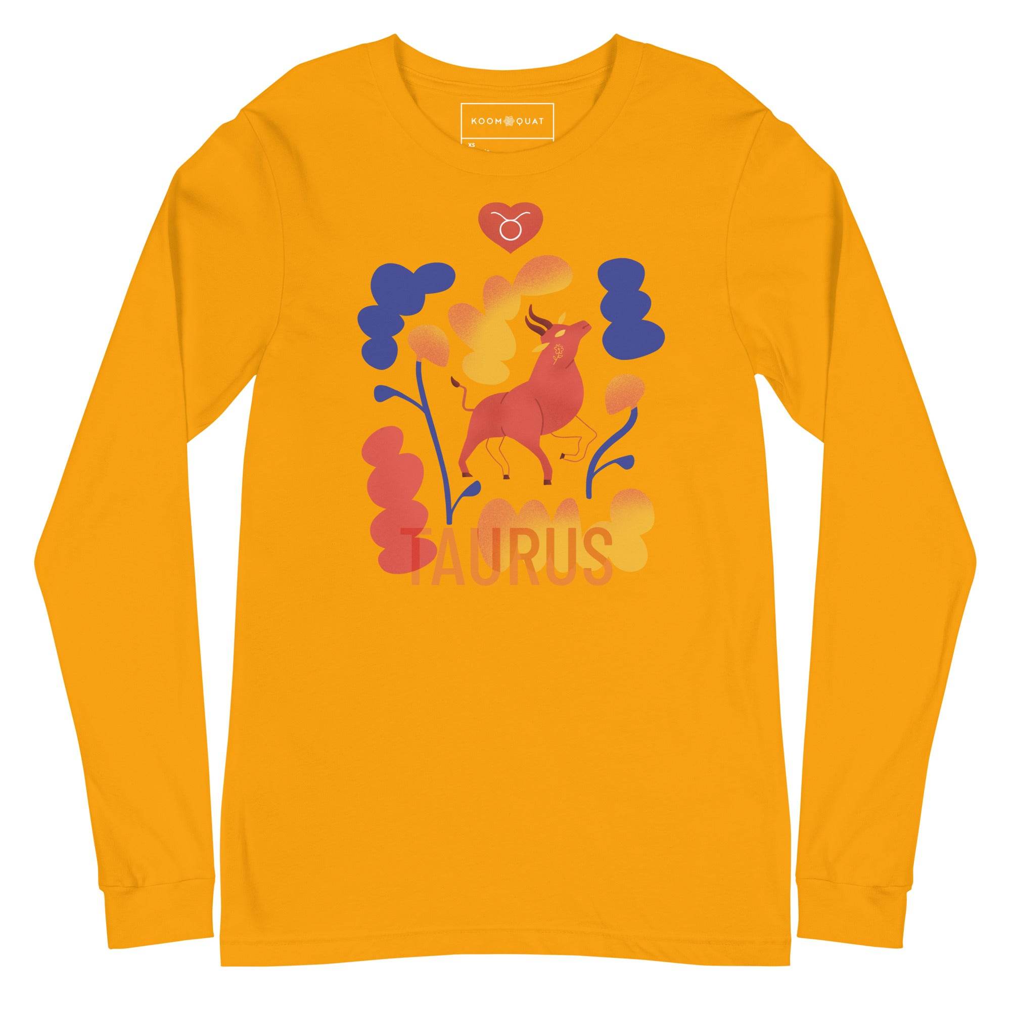 TAURUS Unisex Long Sleeve Tee Raw - 