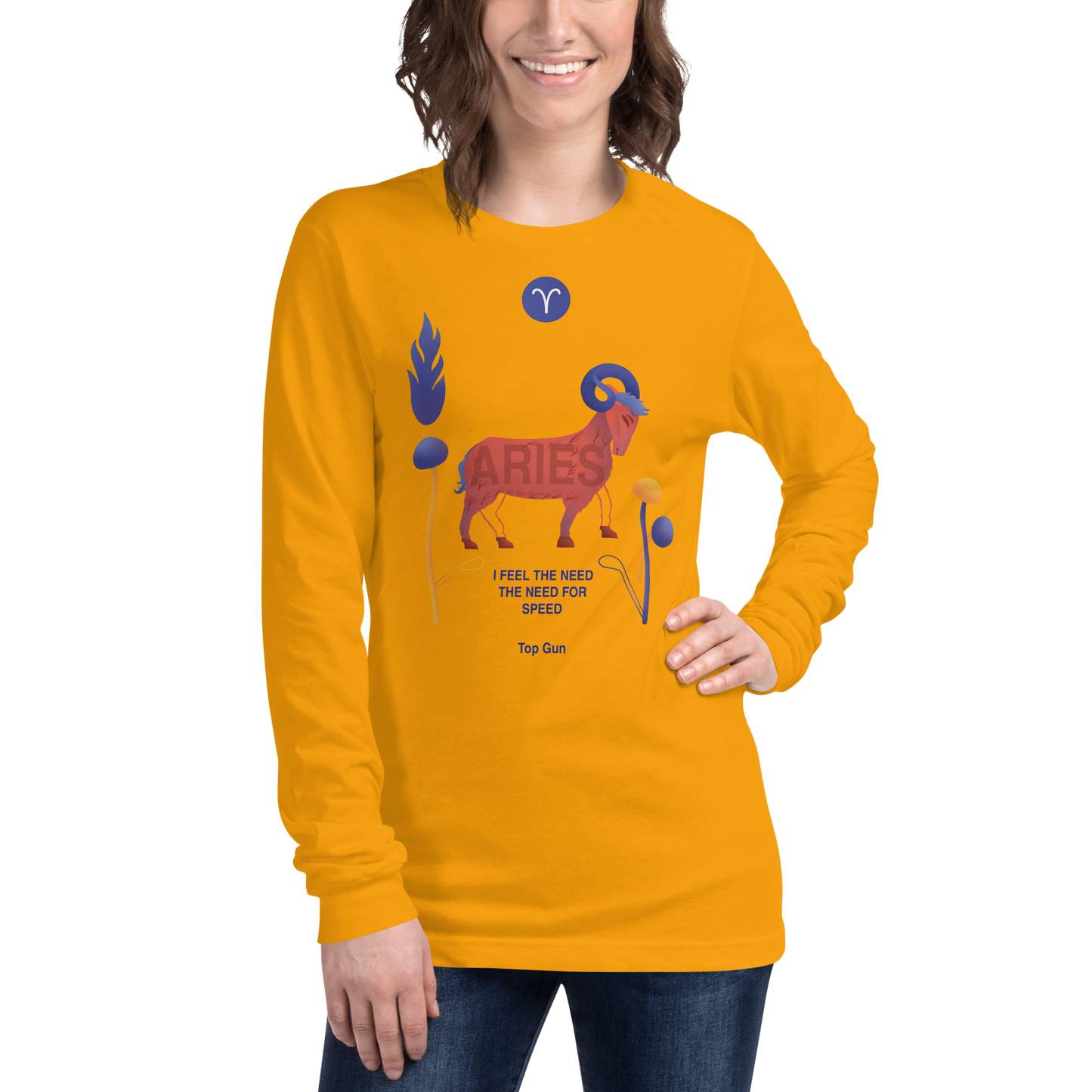 Aries Unisex Long Sleeve Tee Top Gun - Edition