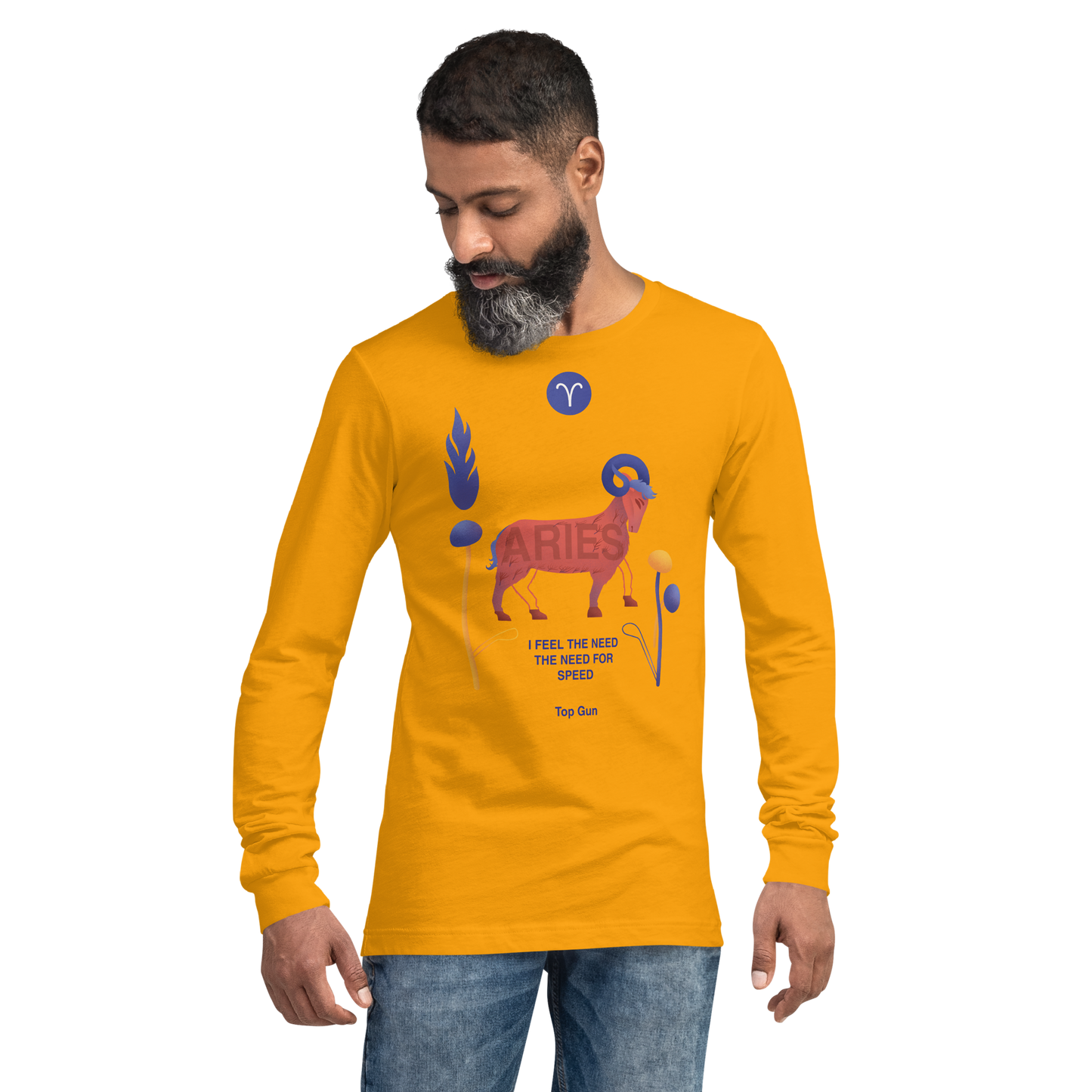 Aries Unisex Long Sleeve Tee Top Gun - Edition