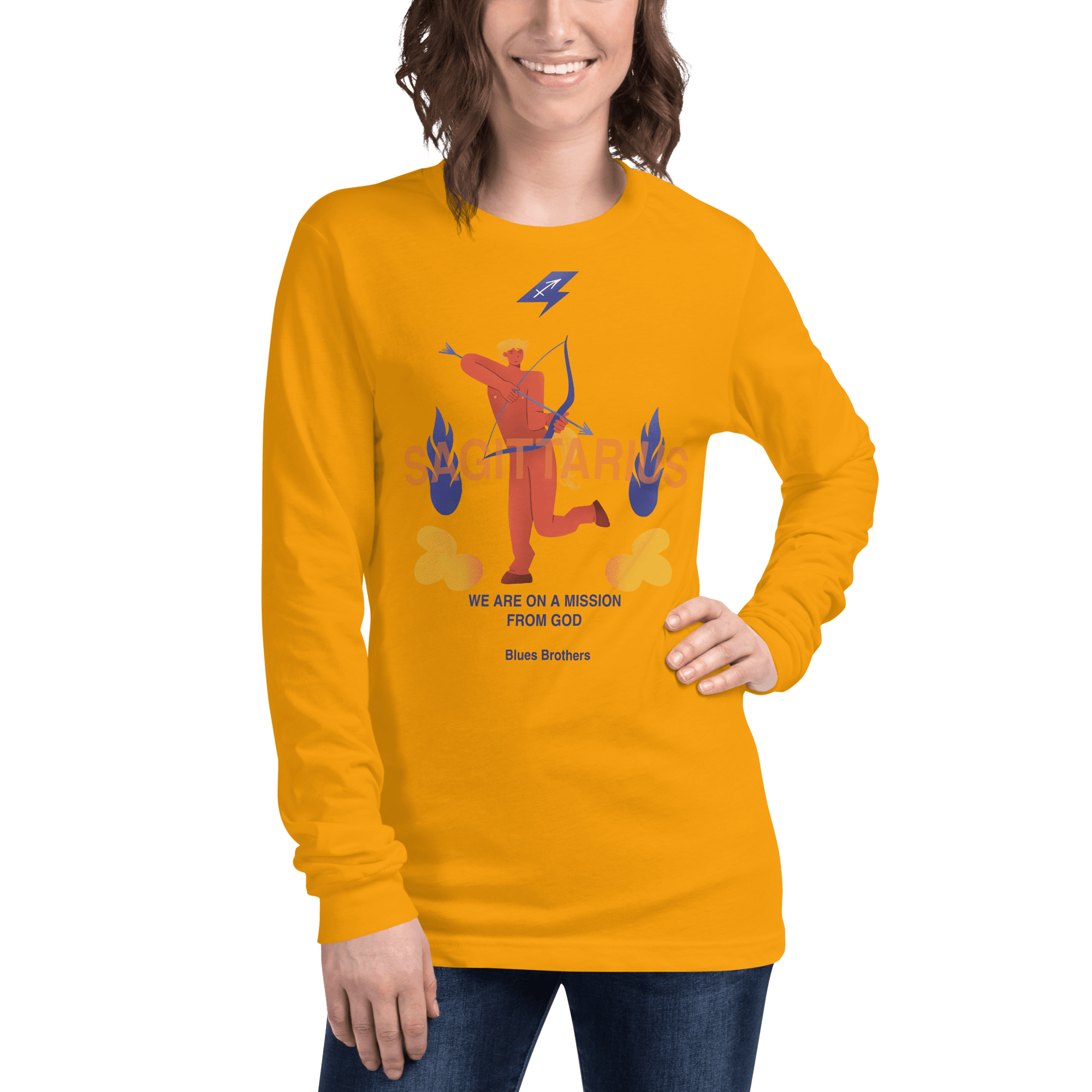 Sagittarius Unisex Long Sleeve Tee - The Blues Brothers Edition - 