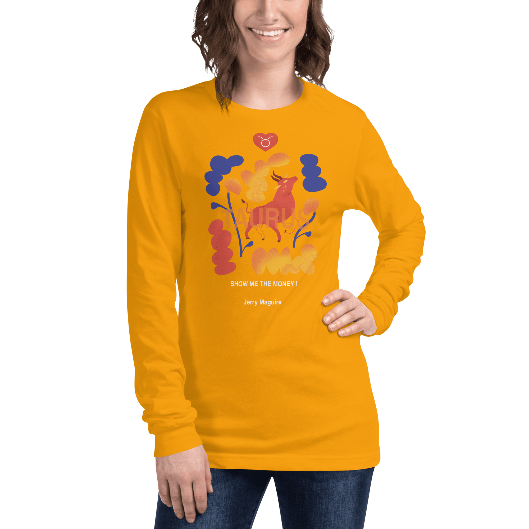 Taurus Unisex Long Sleeve Tee Jerry Maguire Edition - 