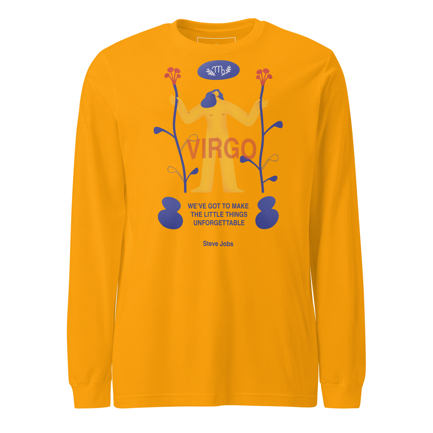 VIRGO Unisex Long Sleeve Tee Steve Jobs Edition