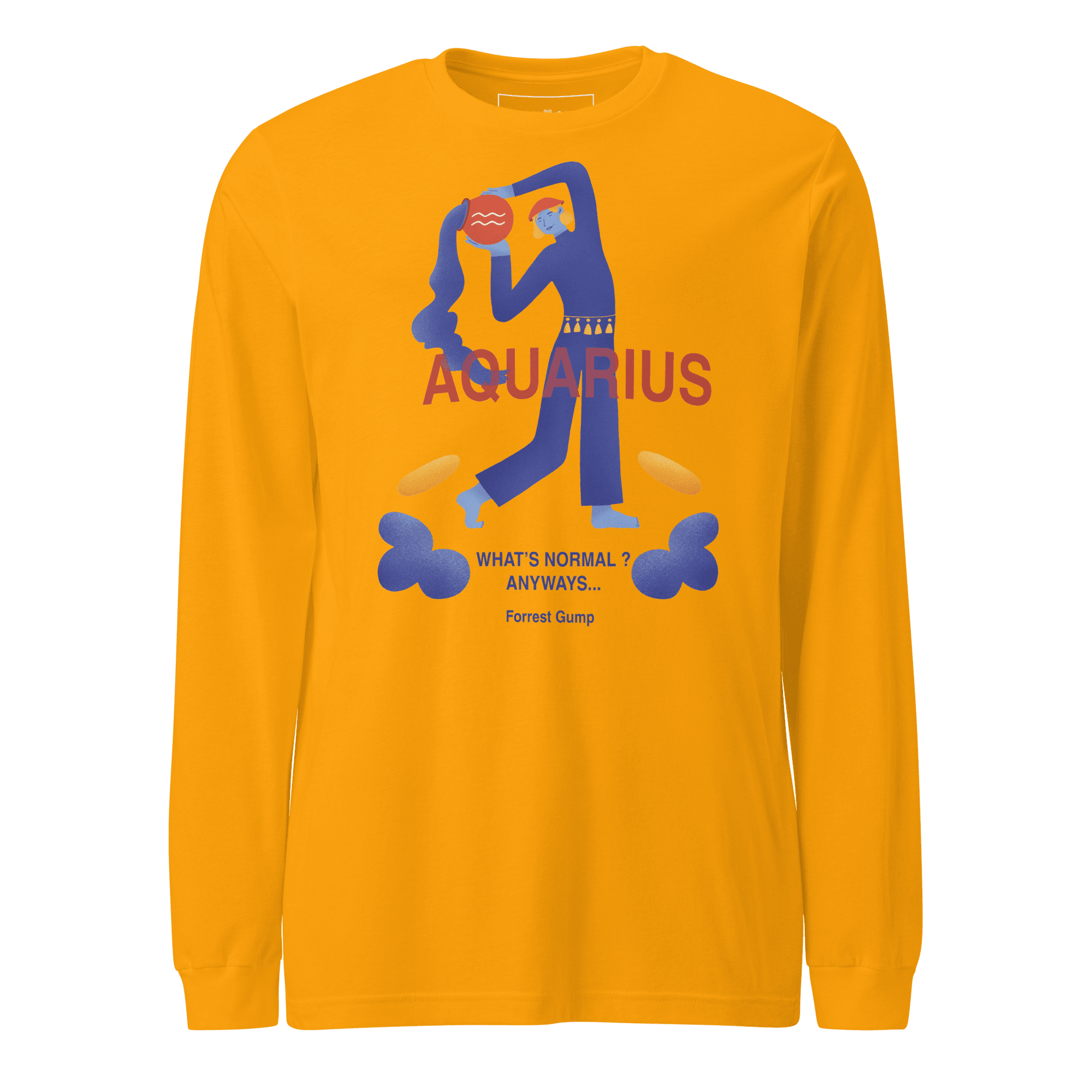 Aquarius Unisex Long Sleeve Tee - Forrest Gump Edition - 