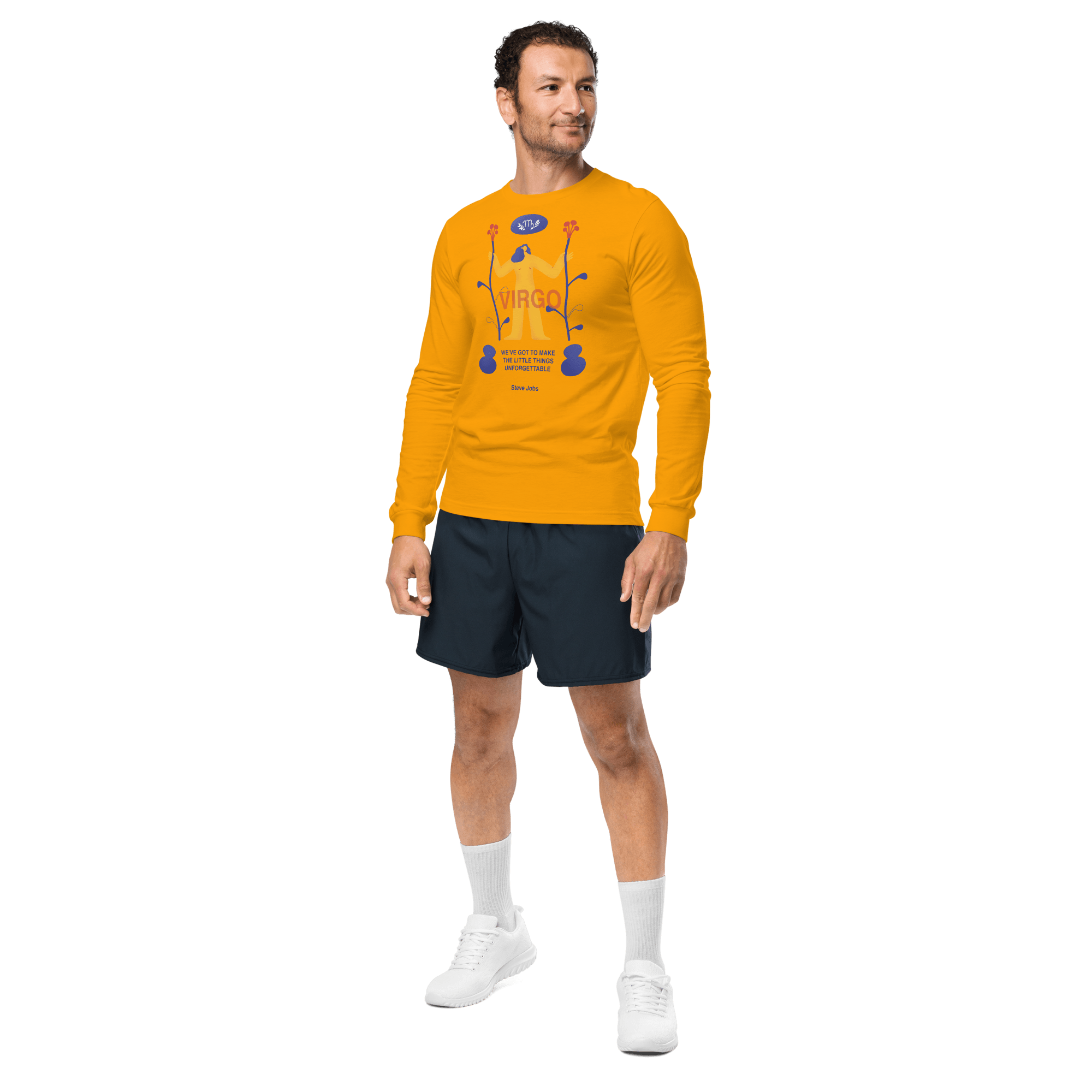 VIRGO Unisex Long Sleeve Tee Steve Jobs Edition - 