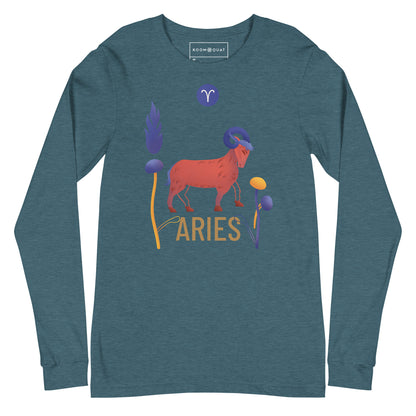 Aries Unisex Long Sleeve Tee Raw