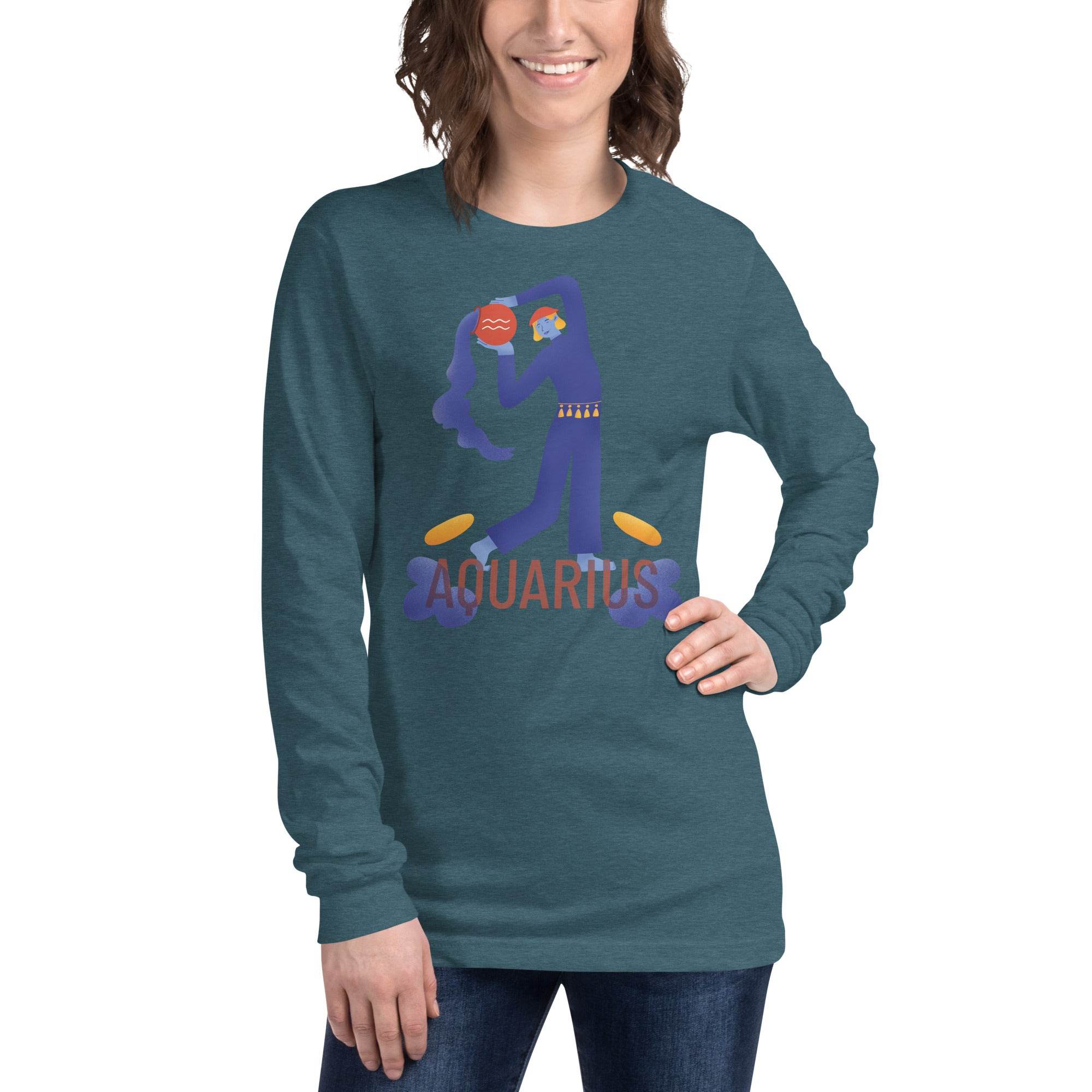 Aquarius Unisex Long Sleeve Tee - Raw Edition - 