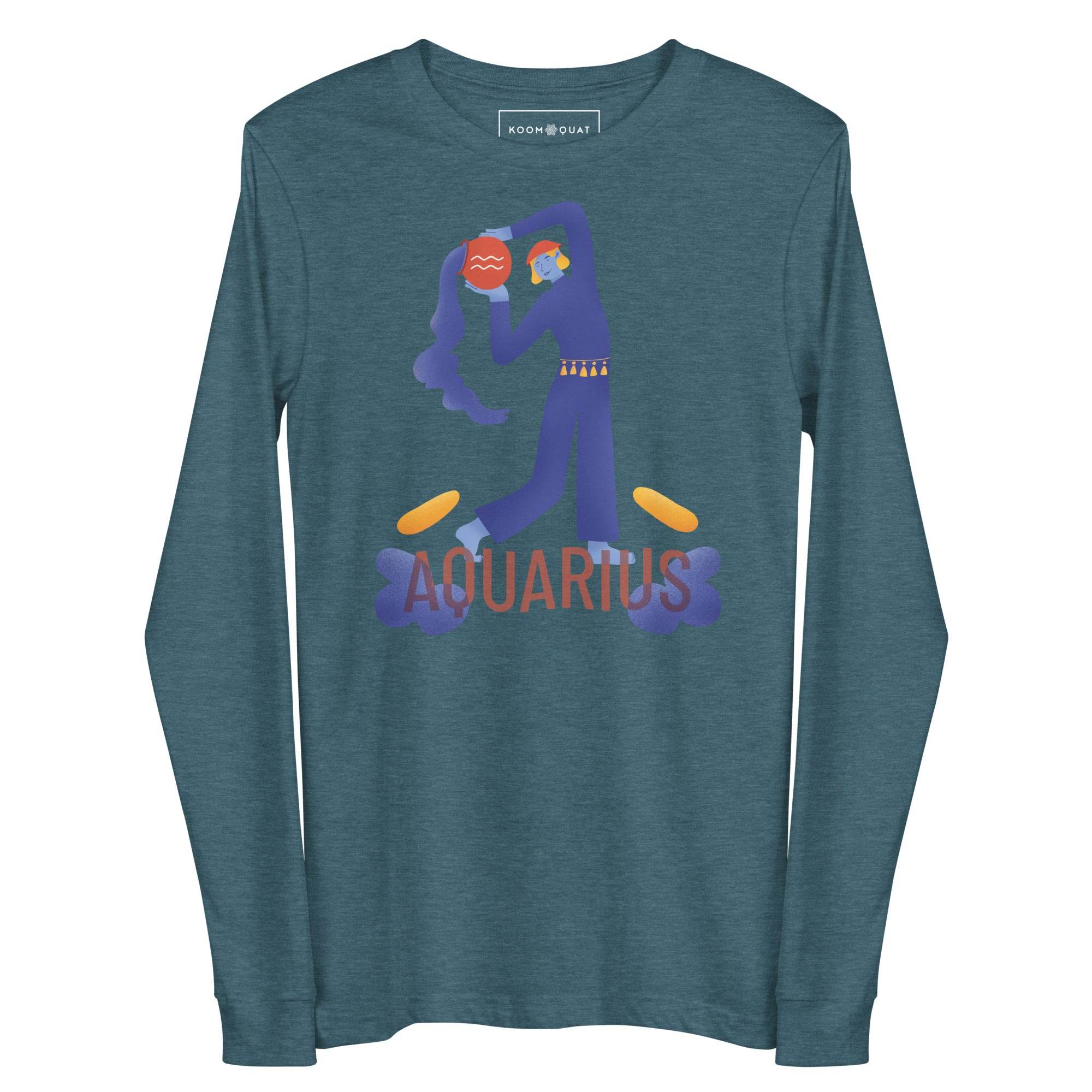 Aquarius Unisex Long Sleeve Tee - Raw Edition - 