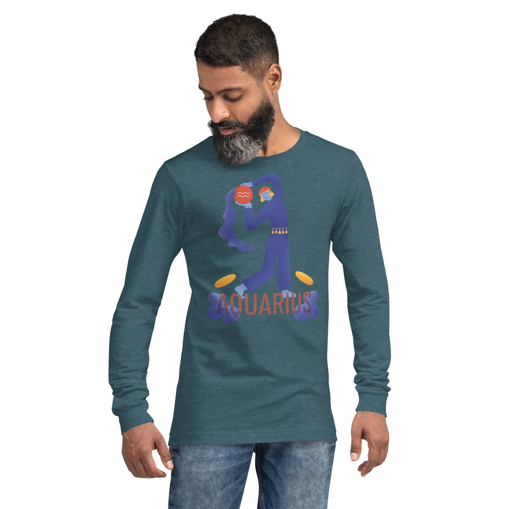 Aquarius Unisex Long Sleeve Tee - Raw Edition - 
