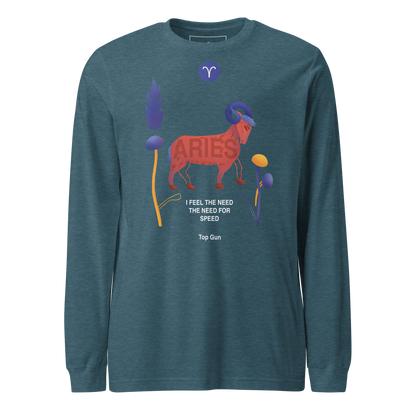 Aries Unisex Long Sleeve Tee Top Gun - Edition