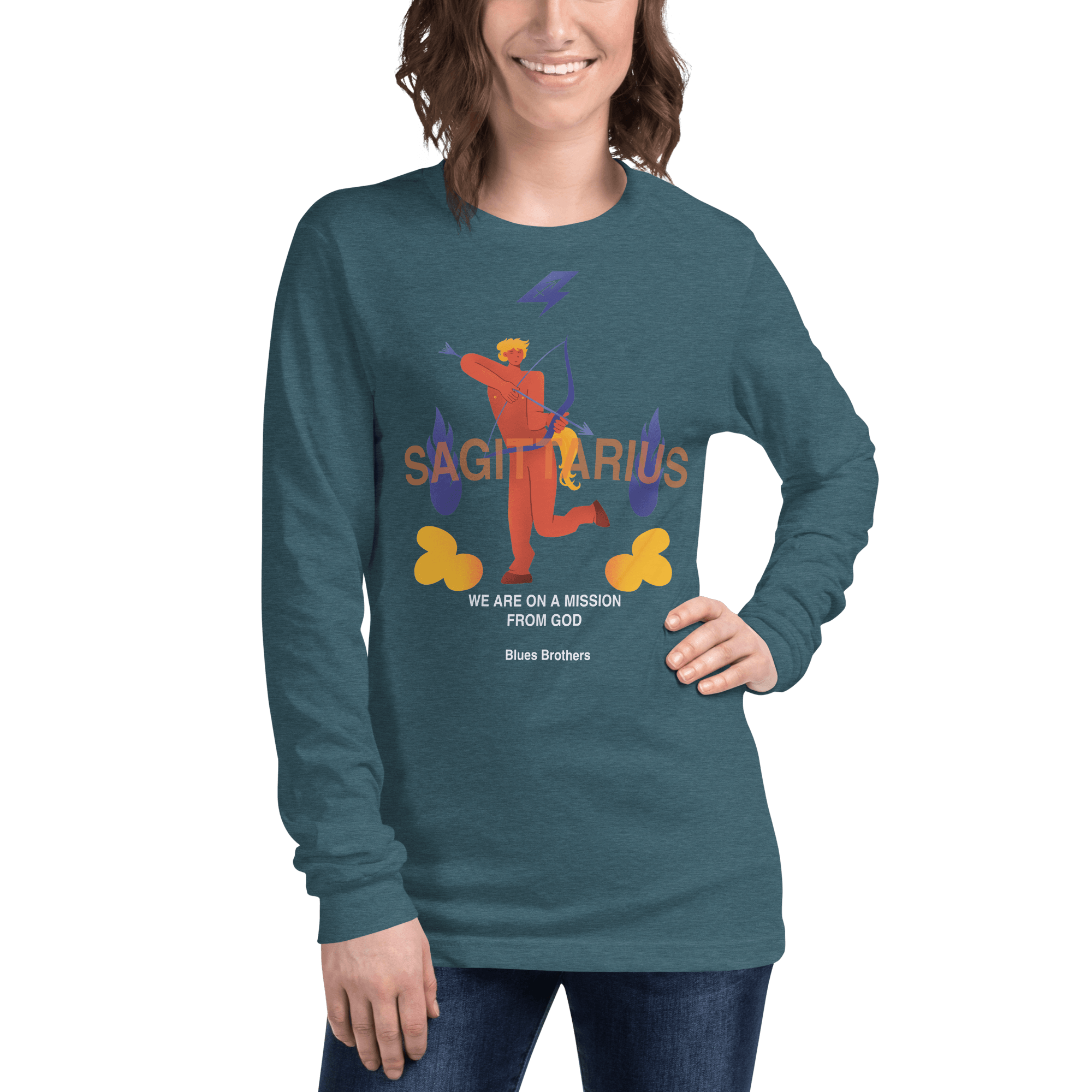 Sagittarius Unisex Long Sleeve Tee - The Blues Brothers Edition - 