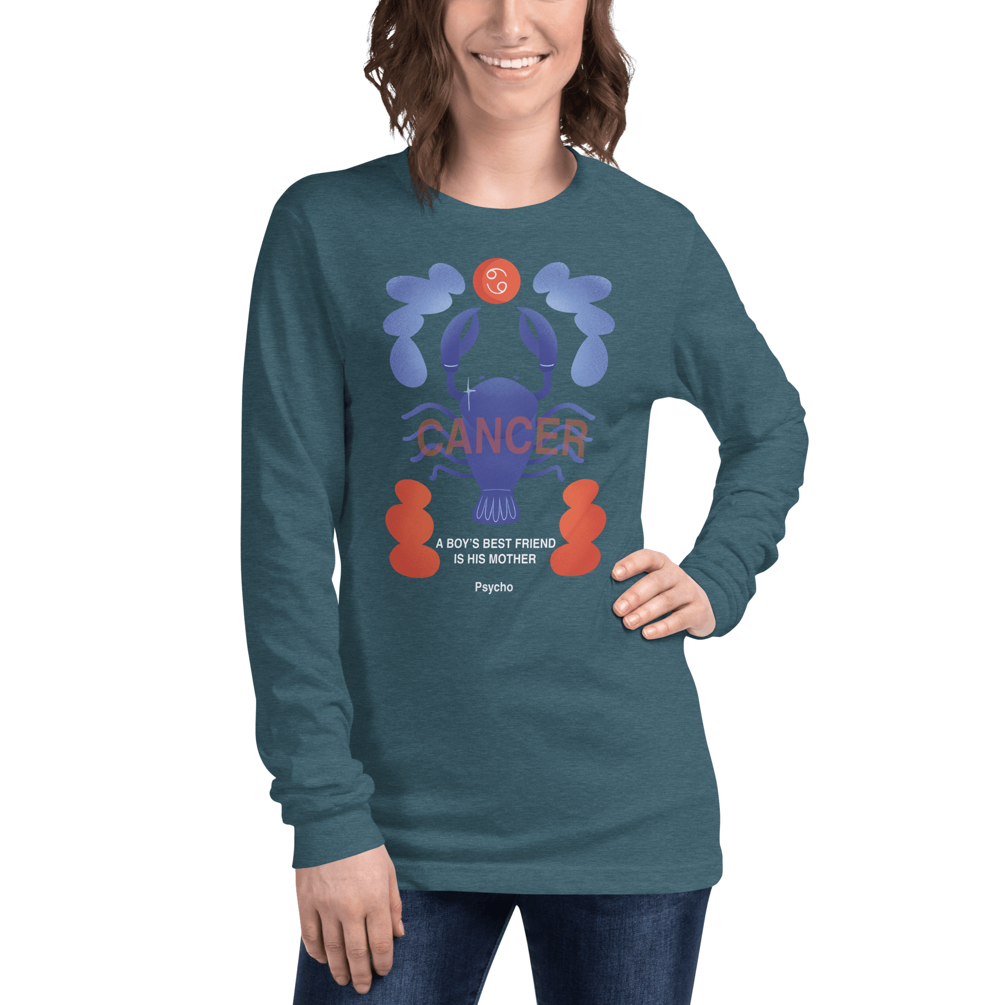 Cancer Unisex Long Sleeve Tee Psycho Edition - 