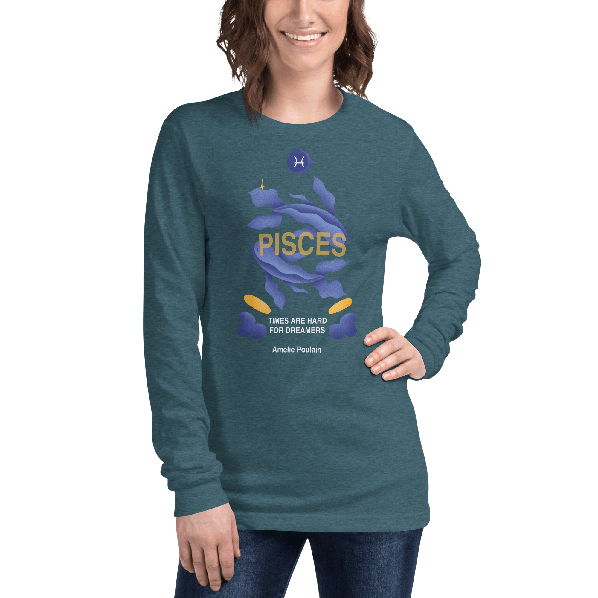 Pisces Unisex Long Sleeve Tee - Amelie Poulain Edition - 