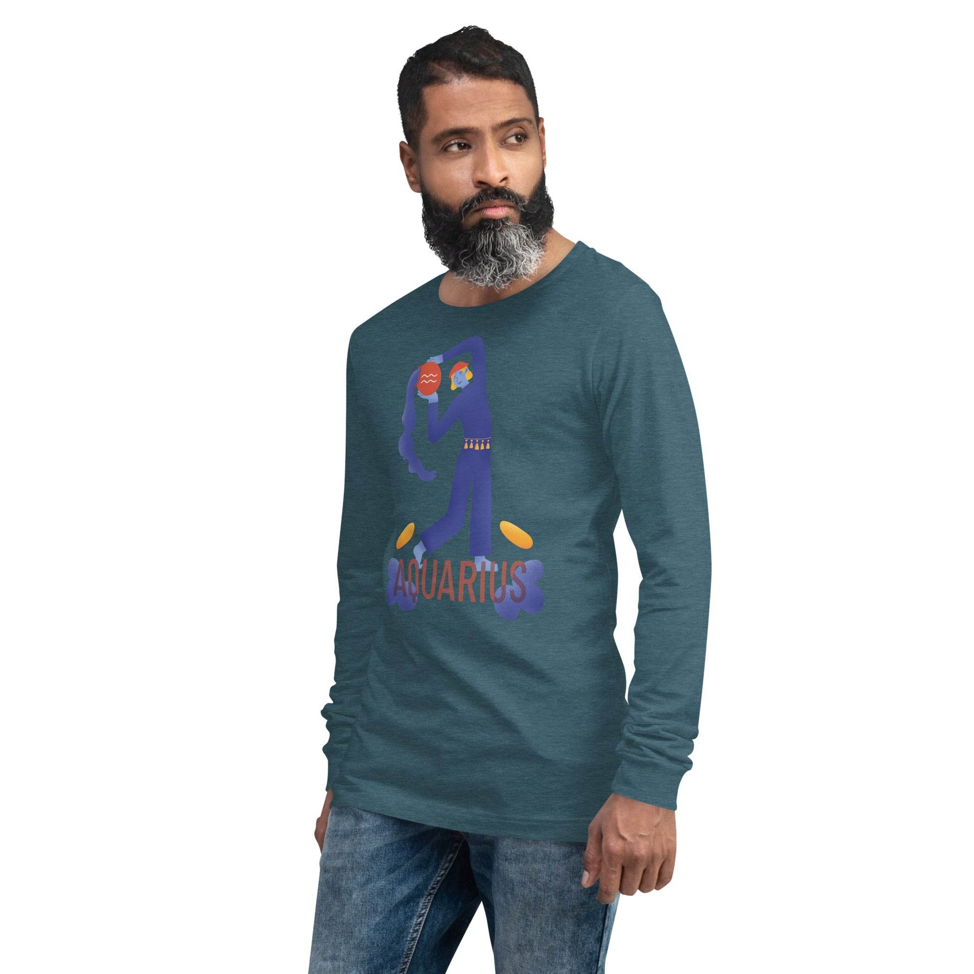 Aquarius Unisex Long Sleeve Tee - Raw Edition - 
