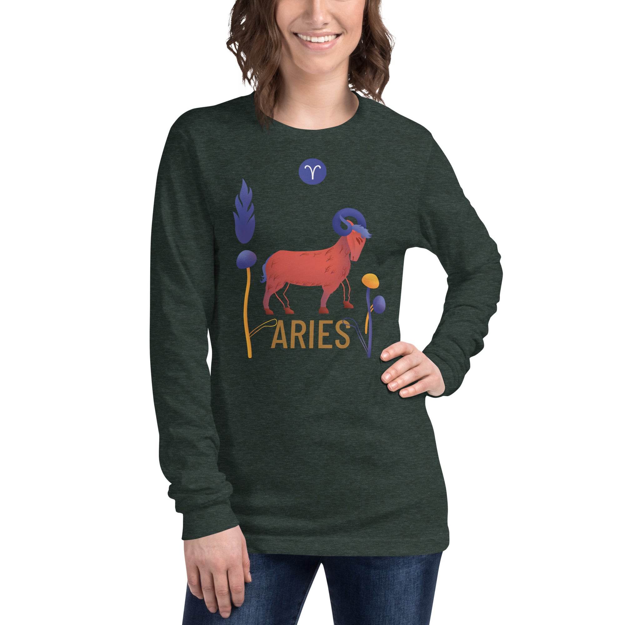 Aries Unisex Long Sleeve Tee Raw - 