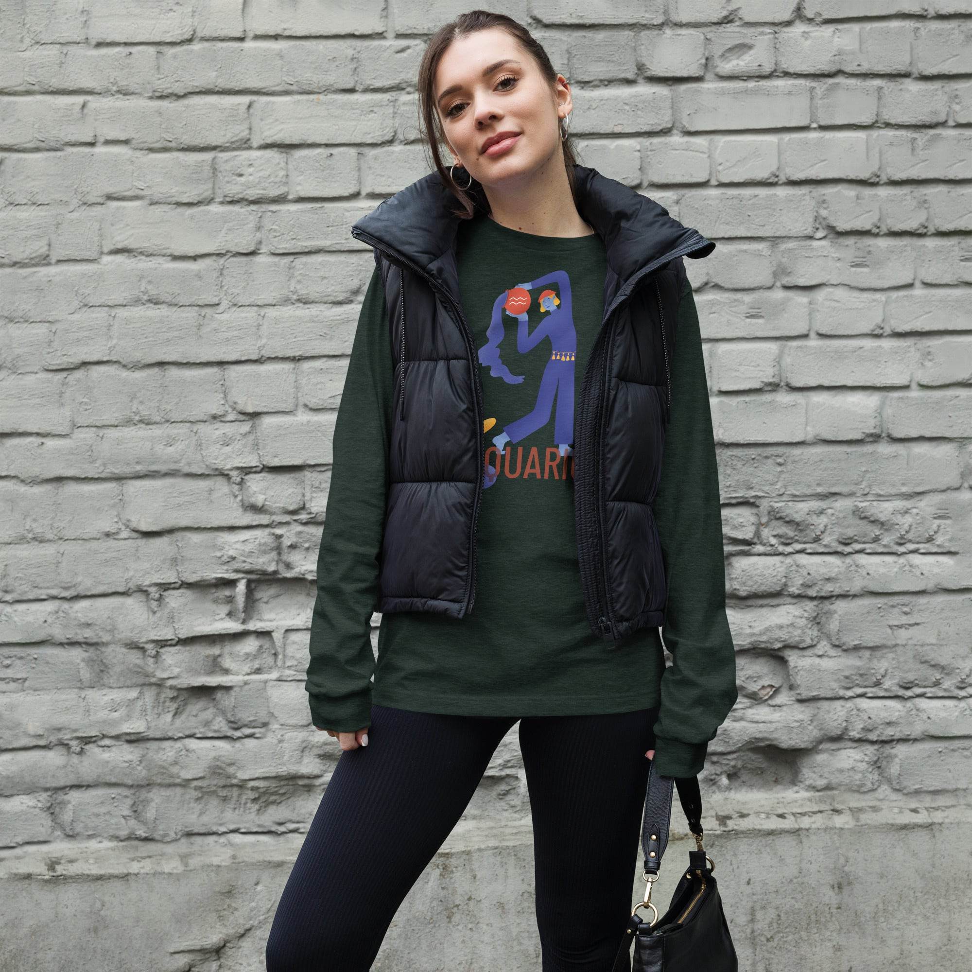 Aquarius Unisex Long Sleeve Tee - Raw Edition - 