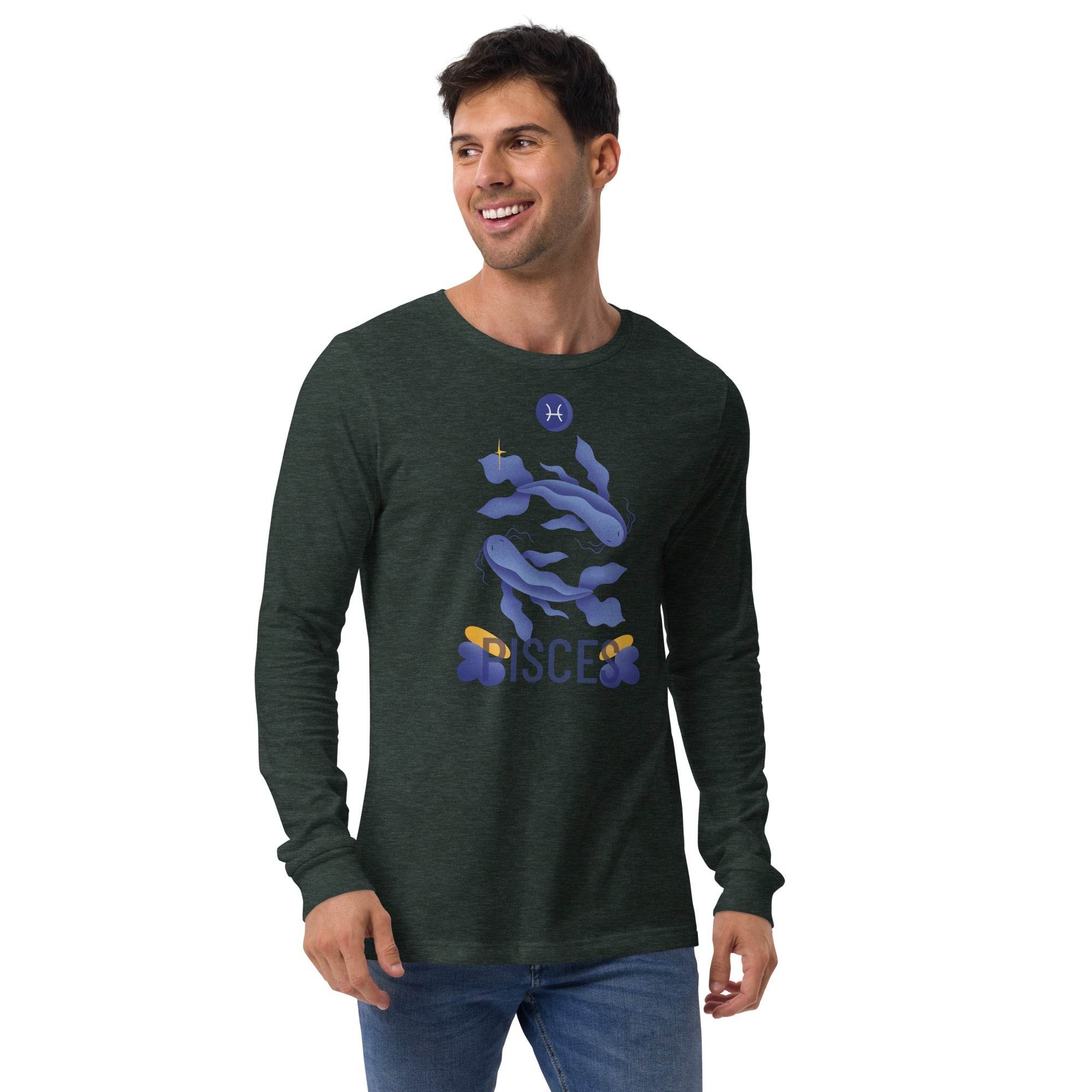 Pisces Unisex Long Sleeve Tee - Raw Edition - 