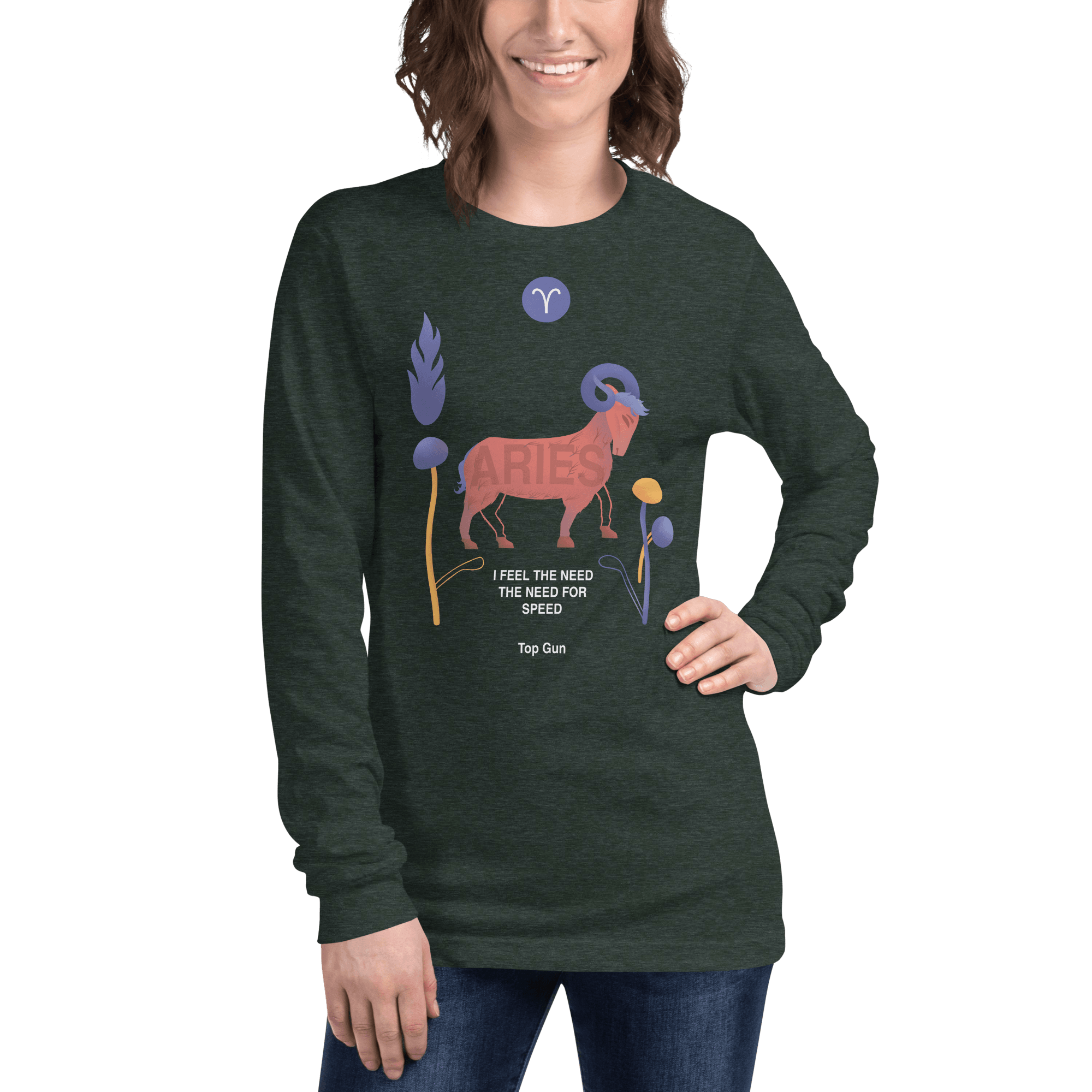 Aries Unisex Long Sleeve Tee Top Gun - Edition - 