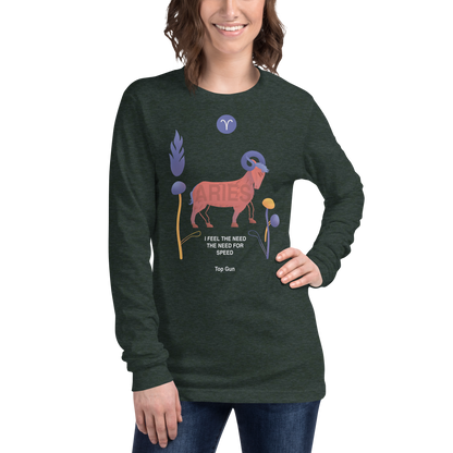 Aries Unisex Long Sleeve Tee Top Gun - Edition