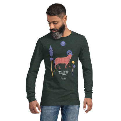 Aries Unisex Long Sleeve Tee Top Gun - Edition