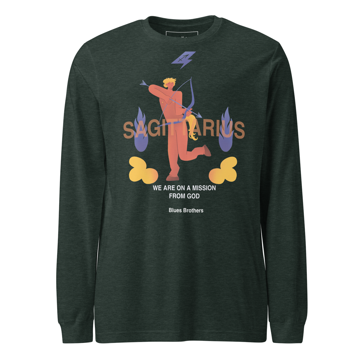 Sagittarius Unisex Long Sleeve Tee - The Blues Brothers Edition