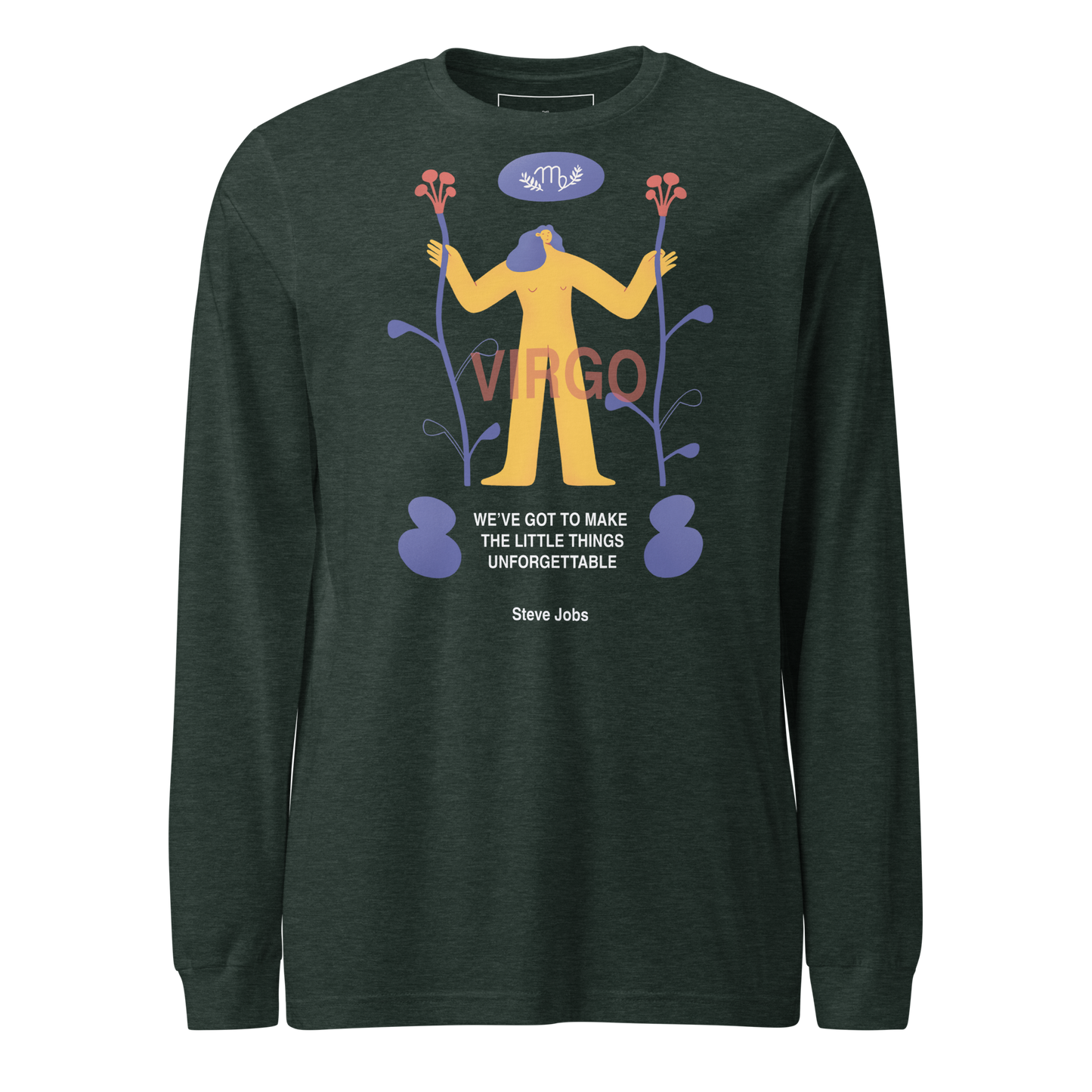 VIRGO Unisex Long Sleeve Tee Steve Jobs Edition