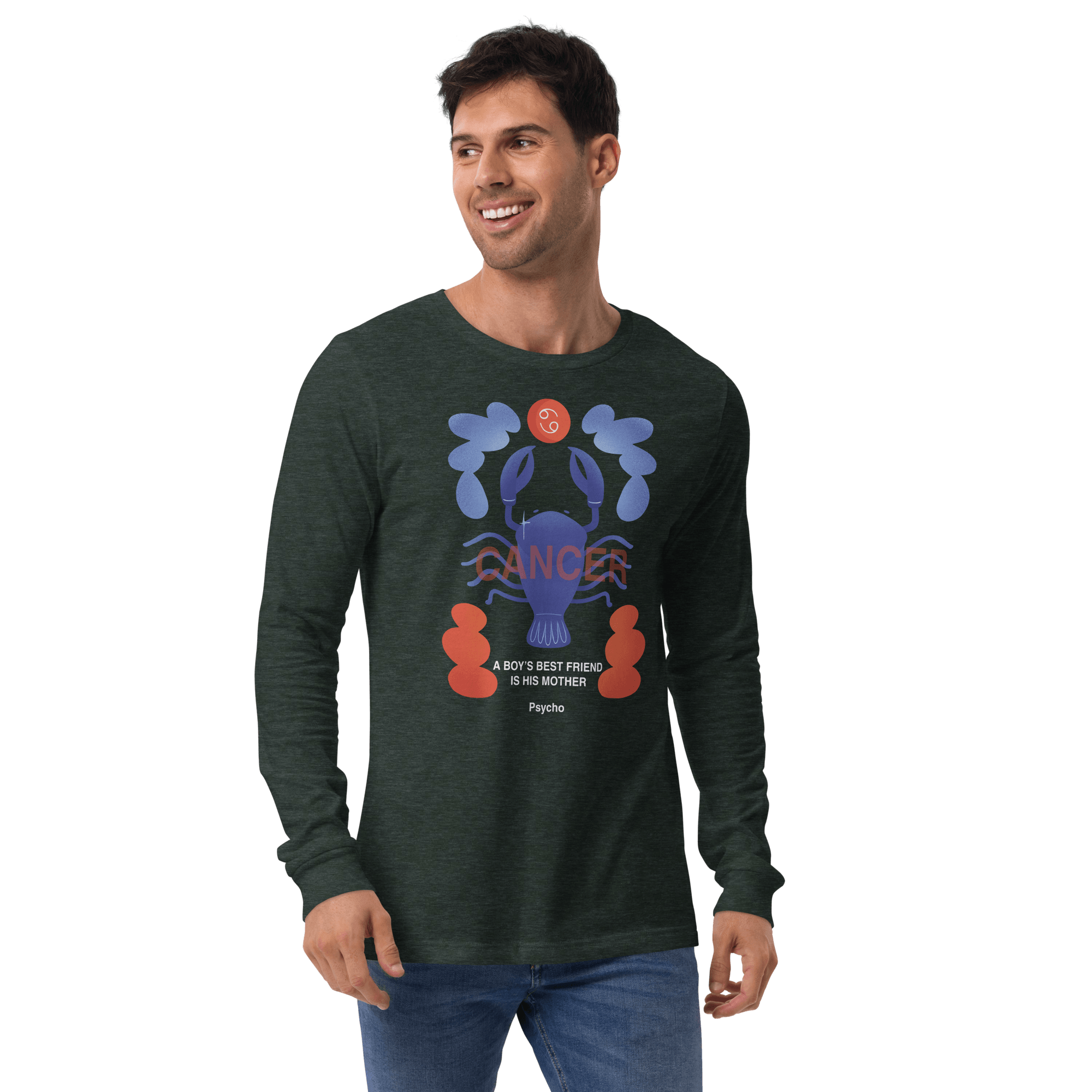 Cancer Unisex Long Sleeve Tee Psycho Edition - 
