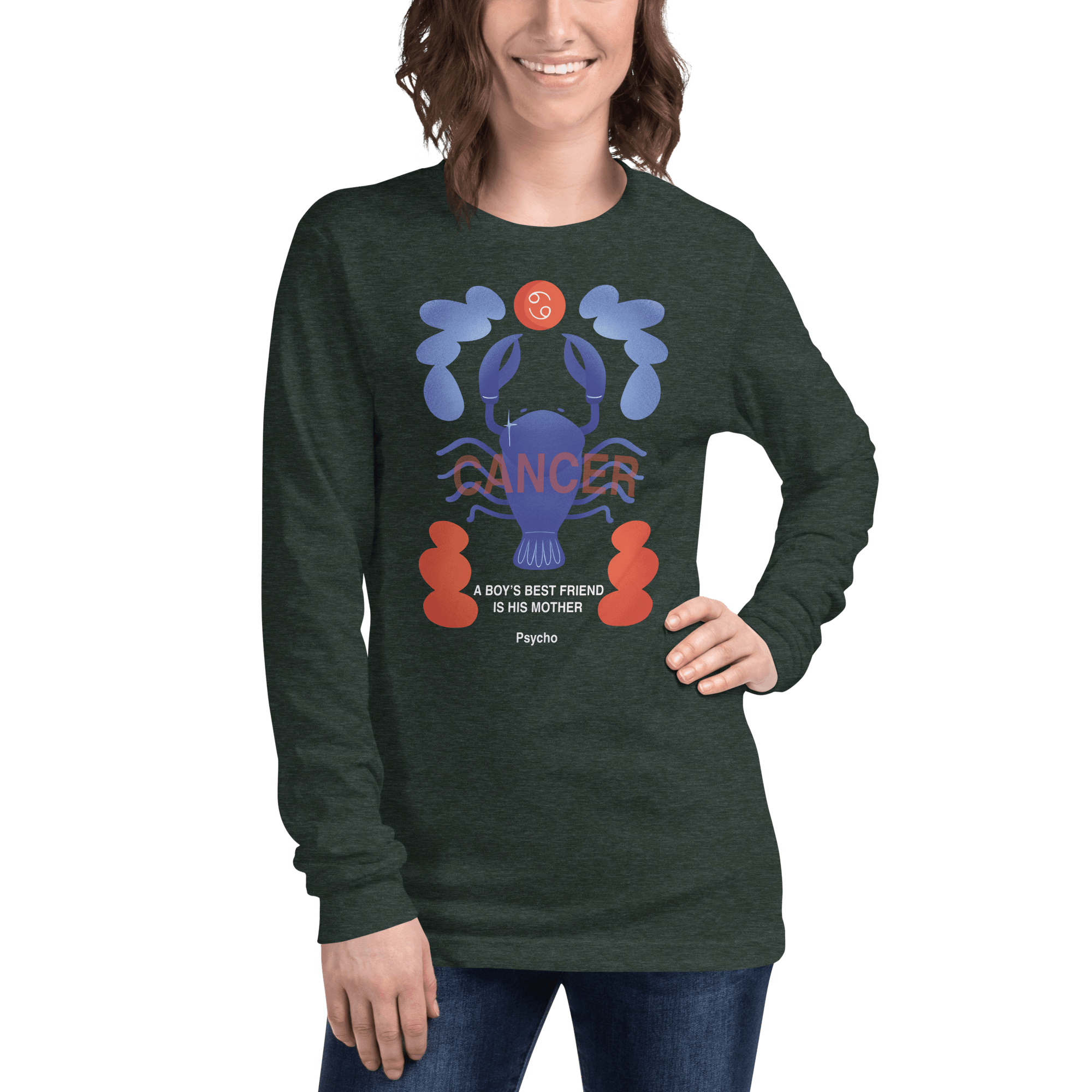Cancer Unisex Long Sleeve Tee Psycho Edition - 