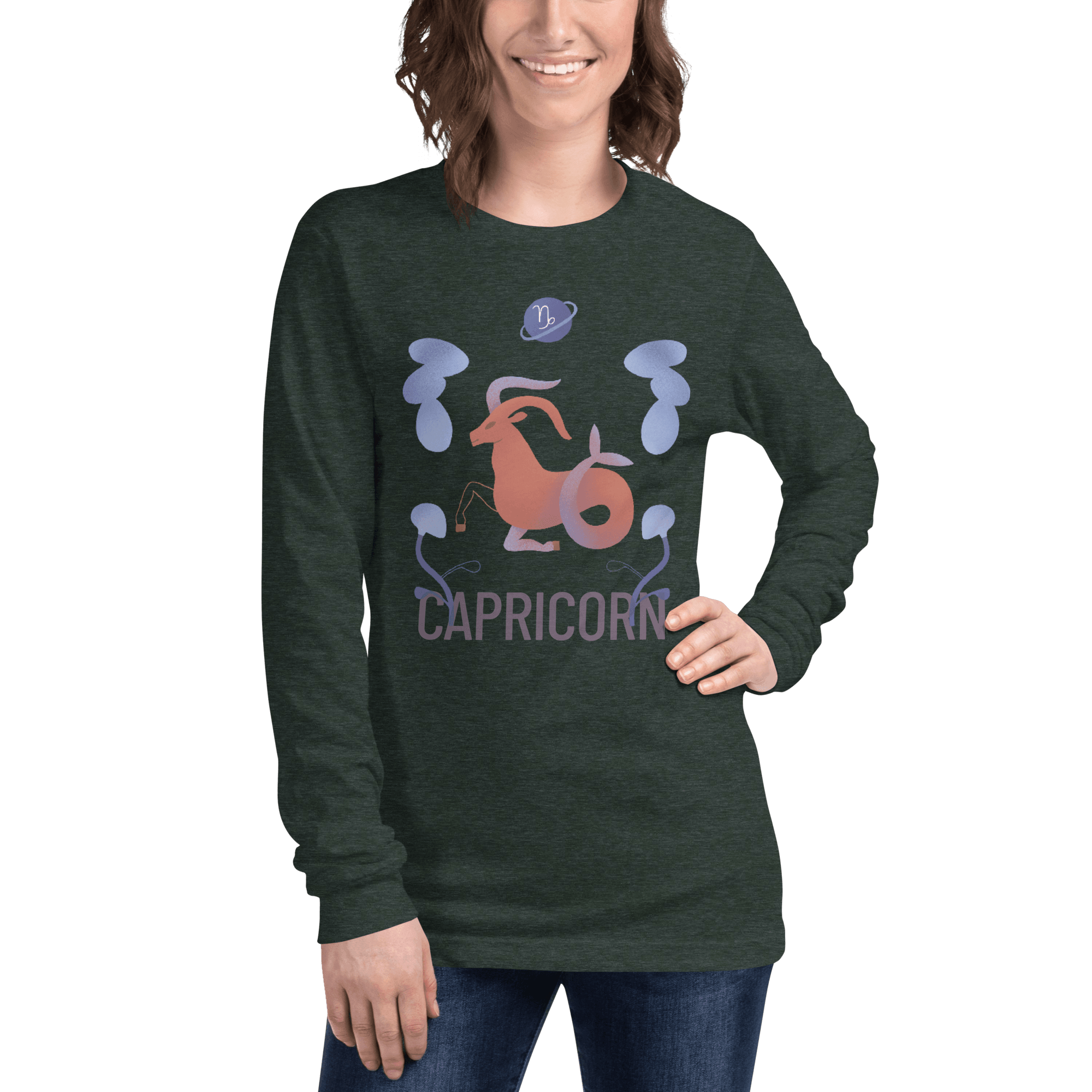 Capricorn Unisex Long Sleeve Tee - Raw Edition - 