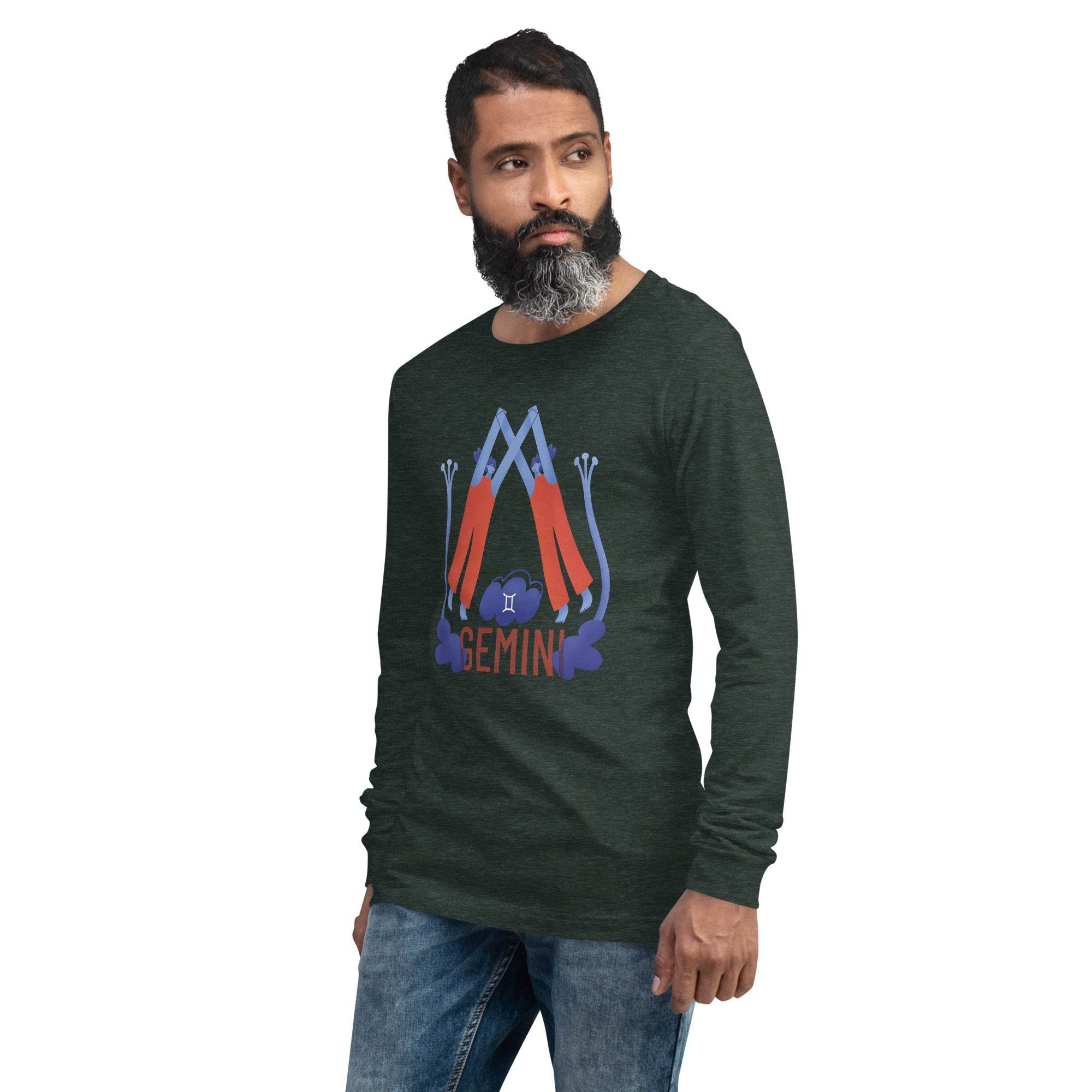 Gemini Unisex Long Sleeve Tee - Raw Edition - 