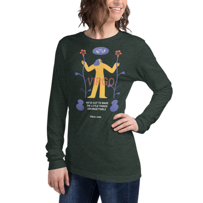 VIRGO Unisex Long Sleeve Tee Steve Jobs Edition