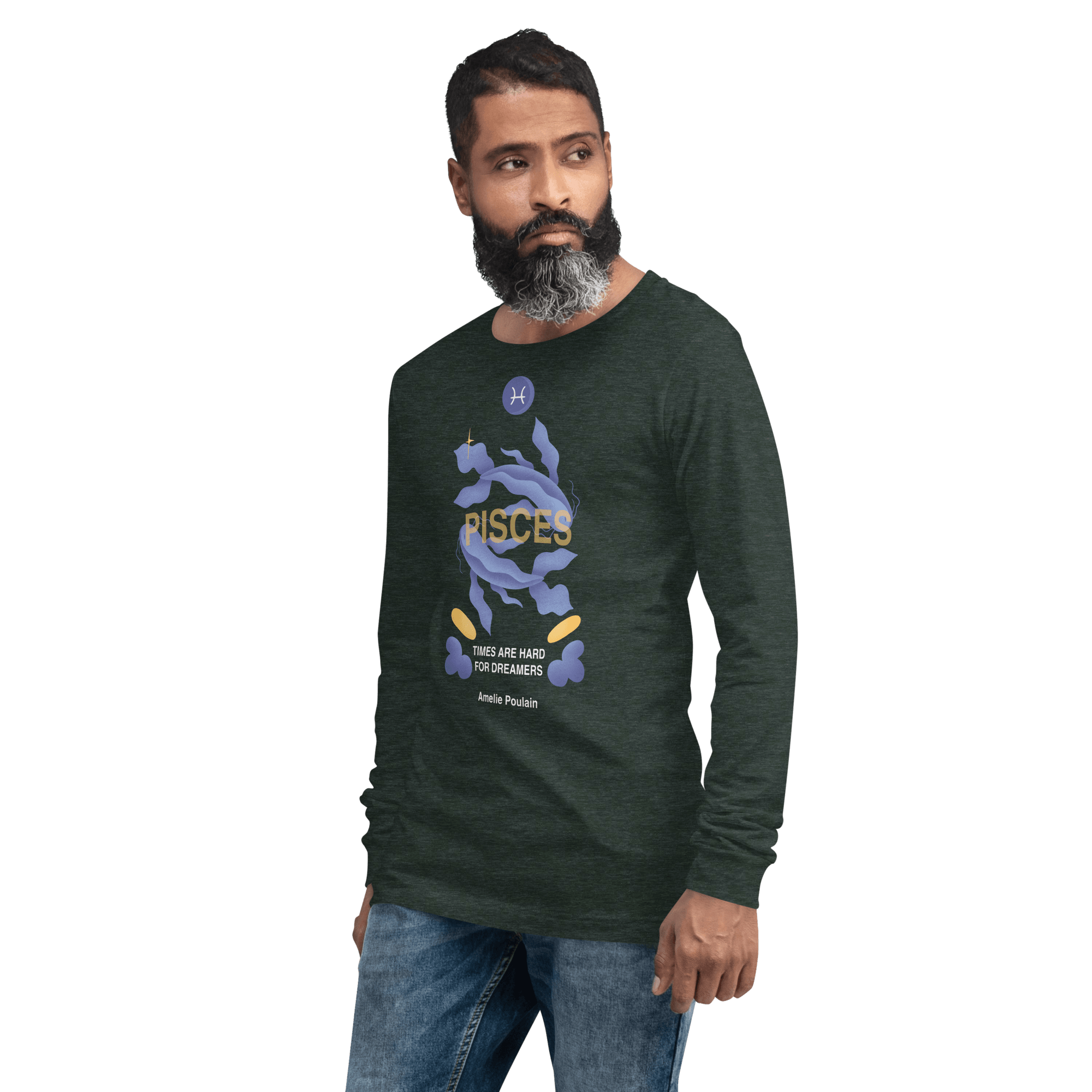Pisces Unisex Long Sleeve Tee - Amelie Poulain Edition - 