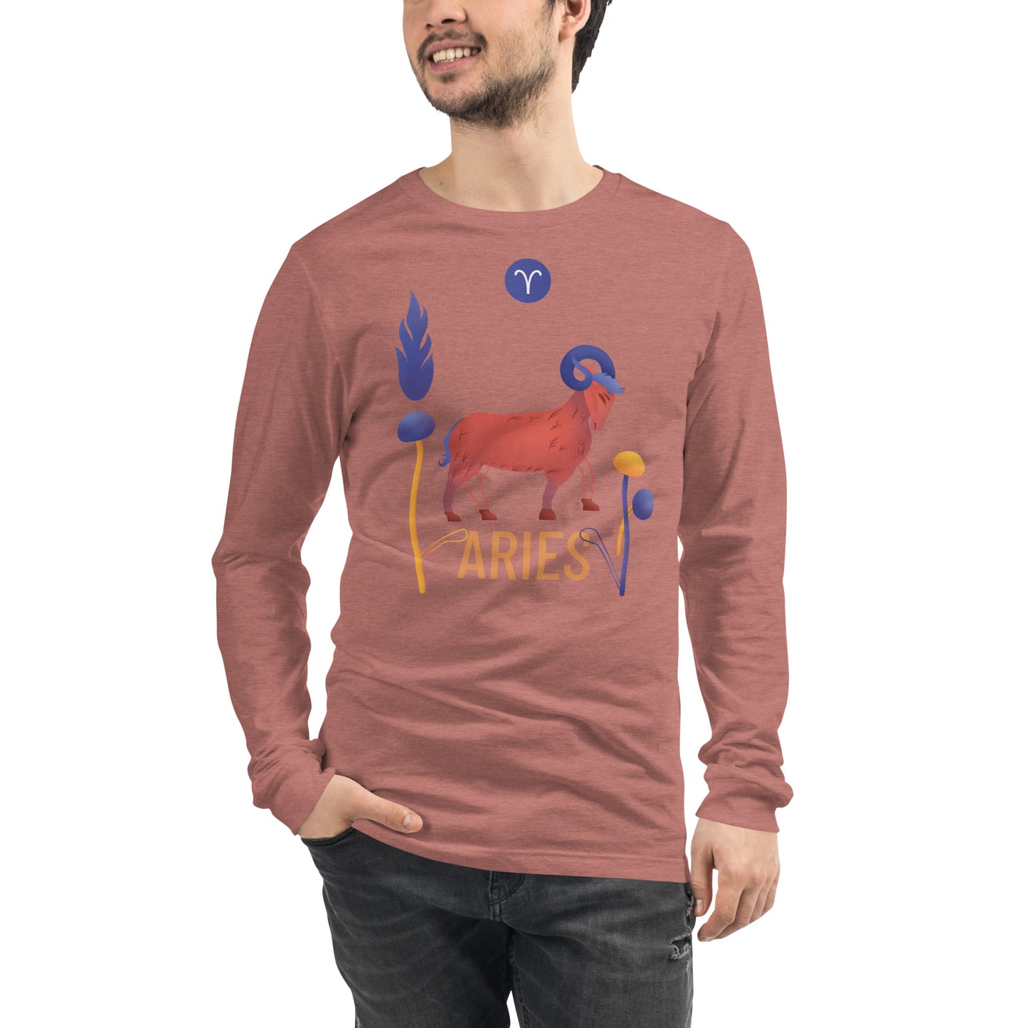 Aries Unisex Long Sleeve Tee Raw