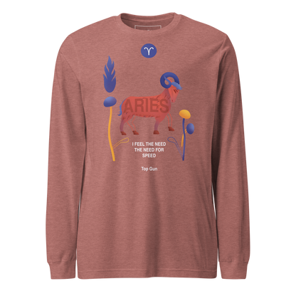 Aries Unisex Long Sleeve Tee Top Gun - Edition