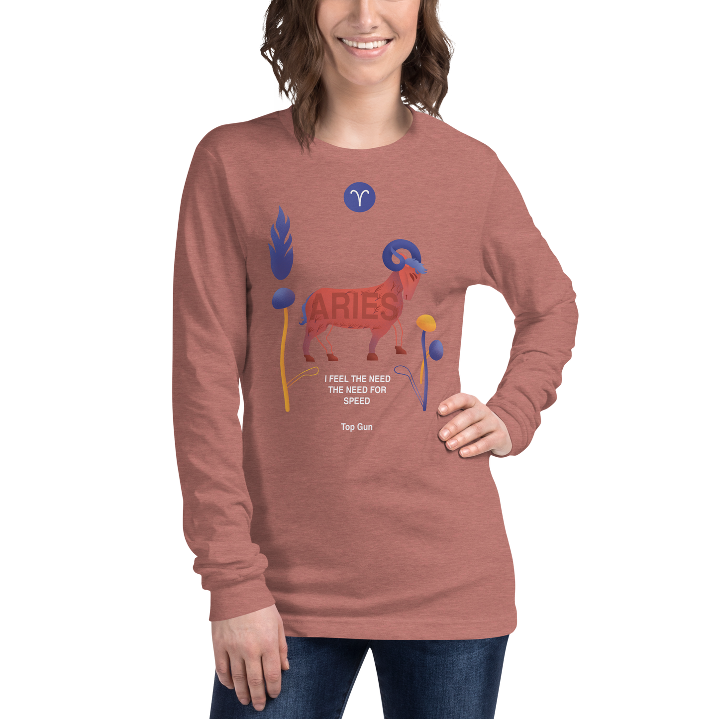 Aries Unisex Long Sleeve Tee Top Gun - Edition