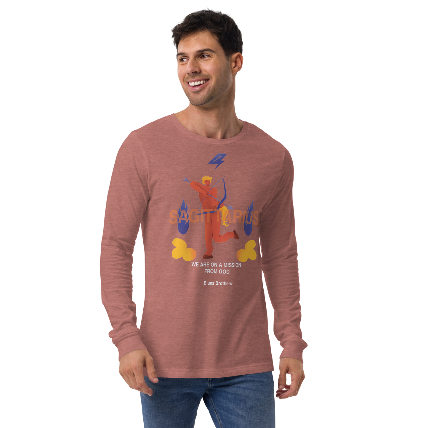 Sagittarius Unisex Long Sleeve Tee - The Blues Brothers Edition