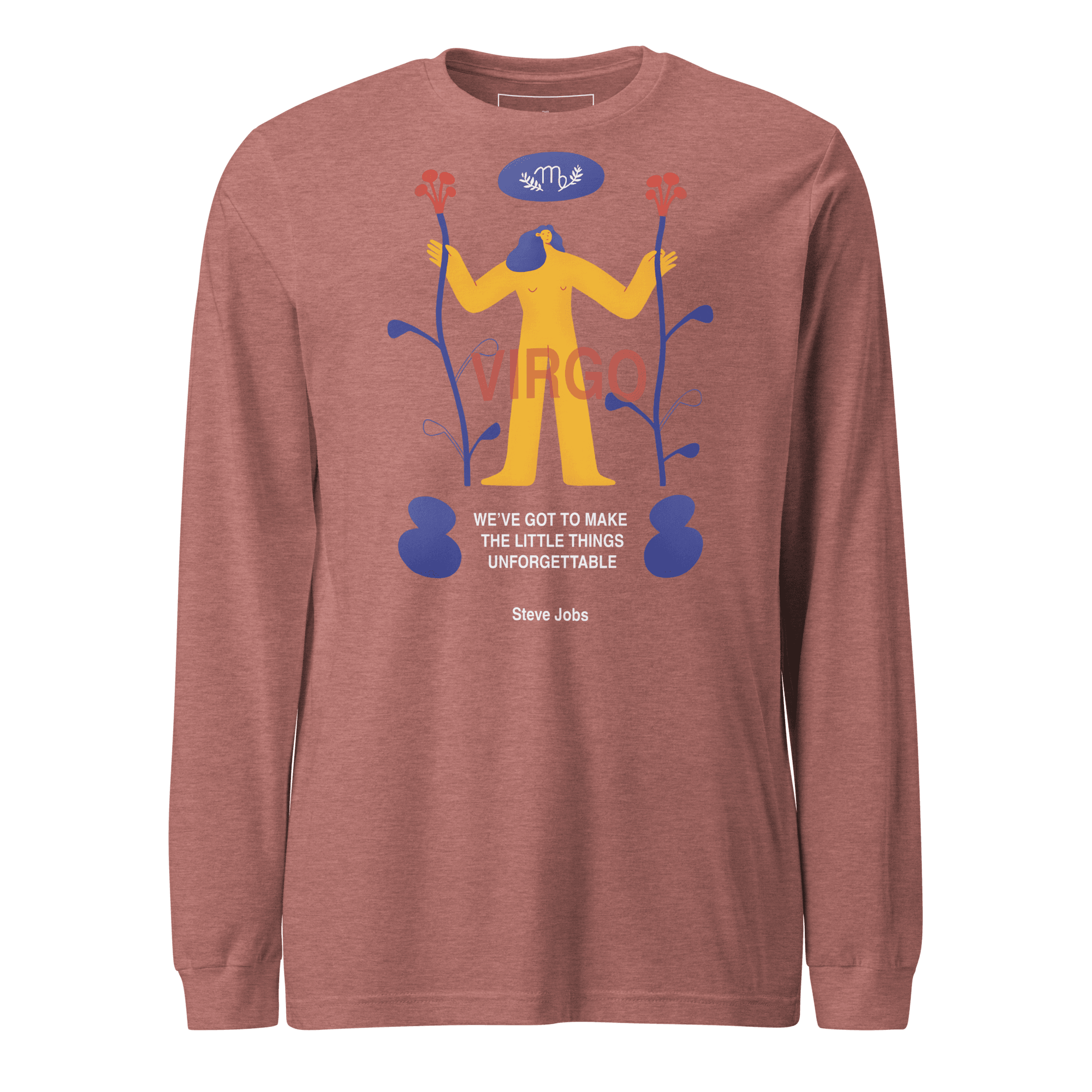 VIRGO Unisex Long Sleeve Tee Steve Jobs Edition - 