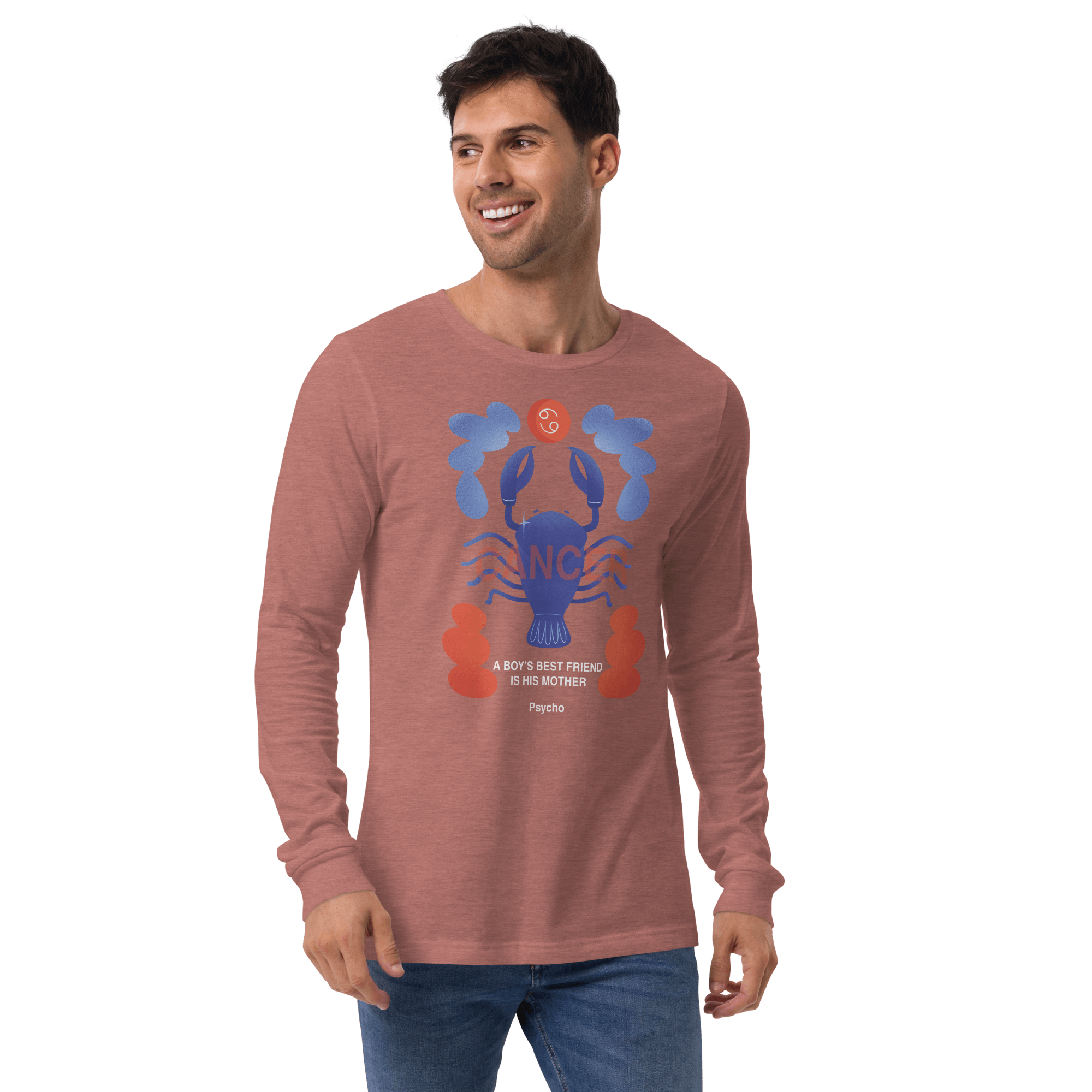 Cancer Unisex Long Sleeve Tee Psycho Edition - 