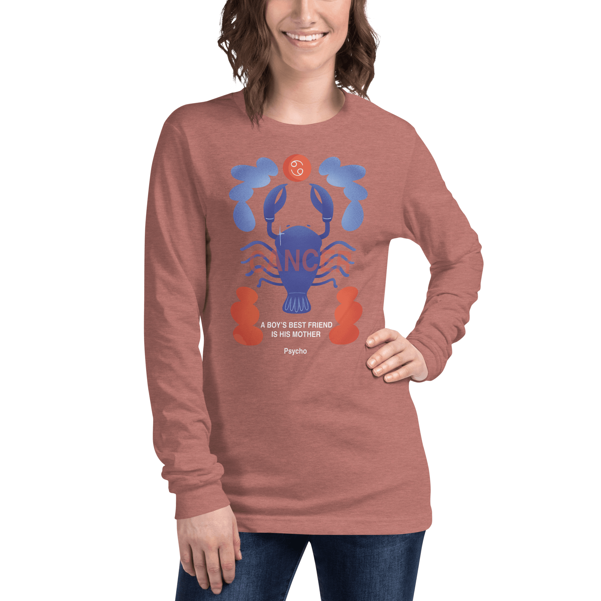 Cancer Unisex Long Sleeve Tee Psycho Edition - 