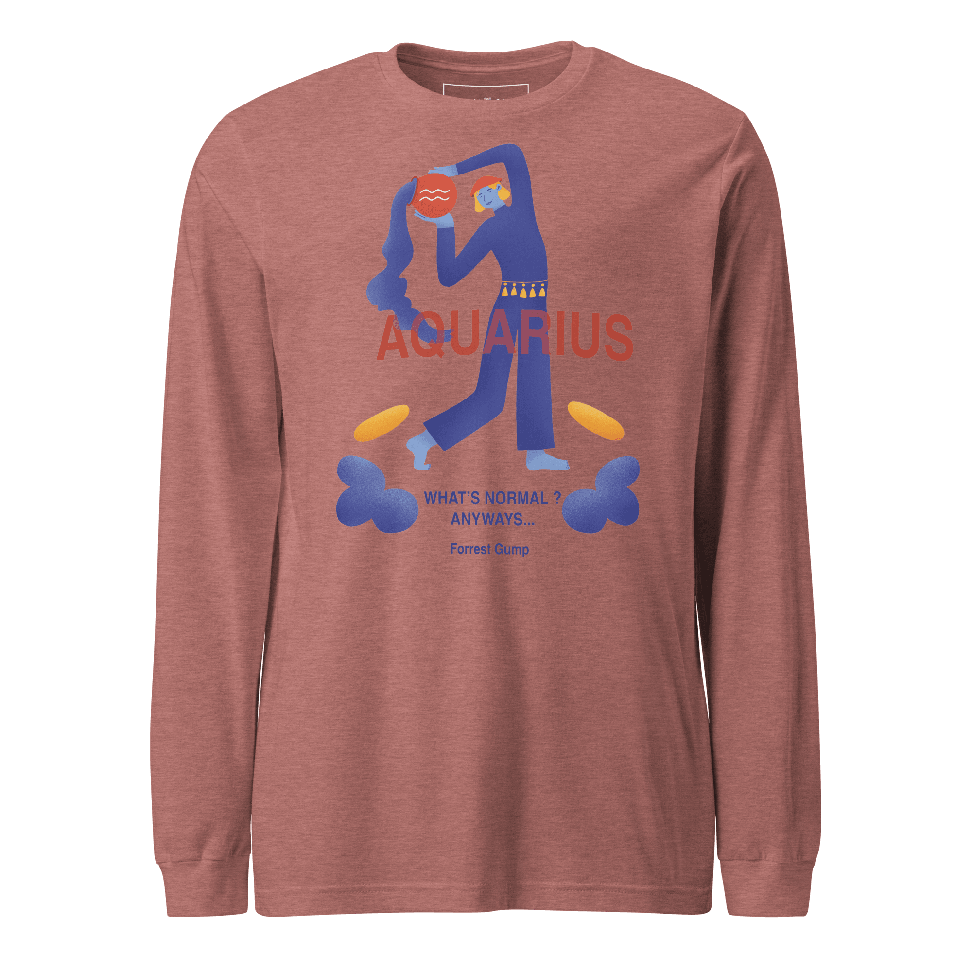 Aquarius Unisex Long Sleeve Tee - Forrest Gump Edition - 