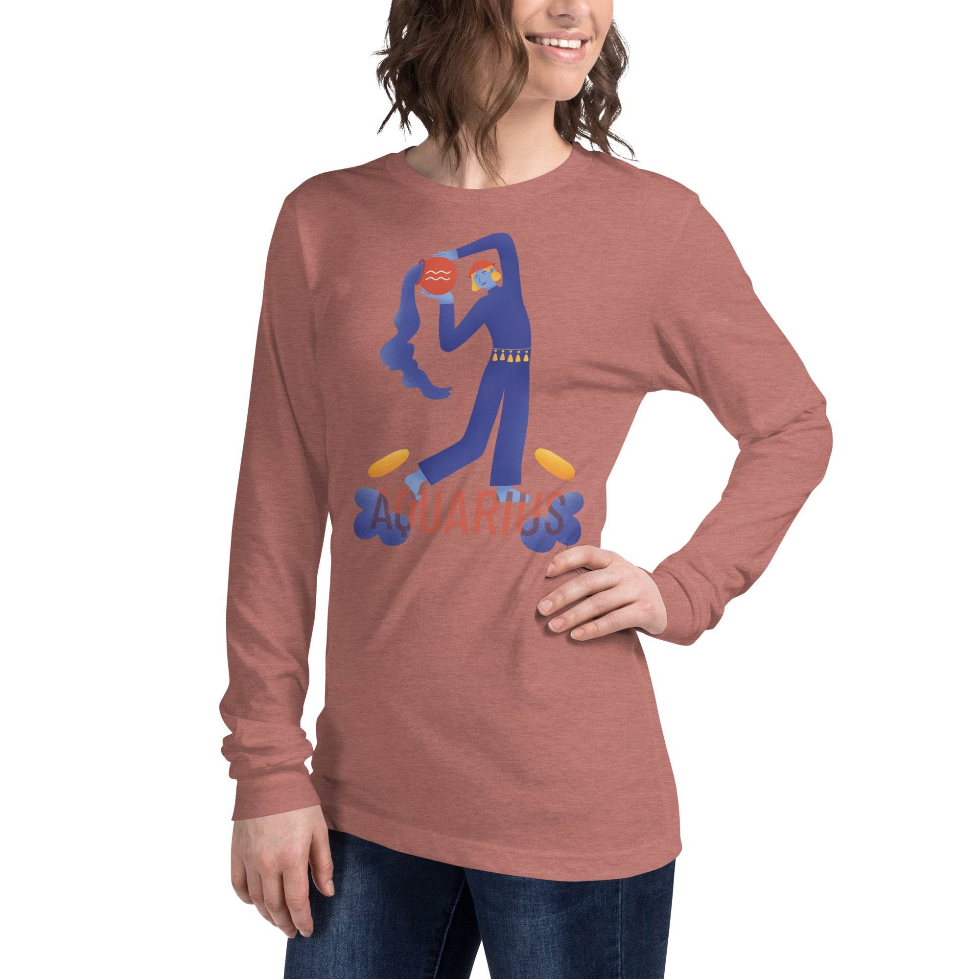 Aquarius Unisex Long Sleeve Tee - Raw Edition - 