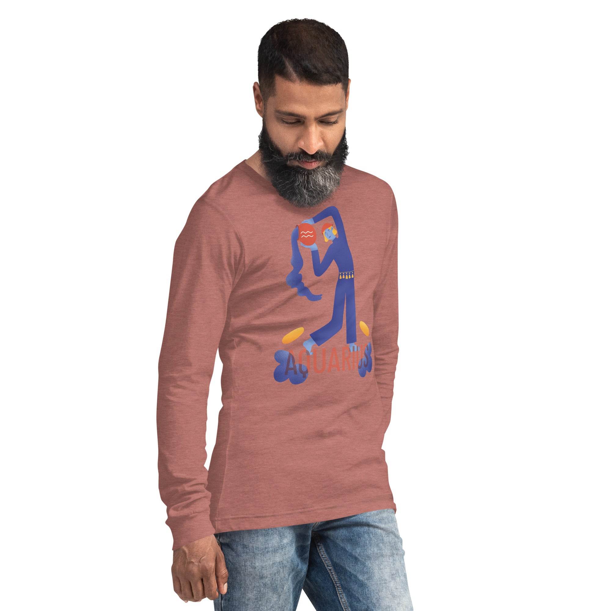 Aquarius Unisex Long Sleeve Tee - Raw Edition - 
