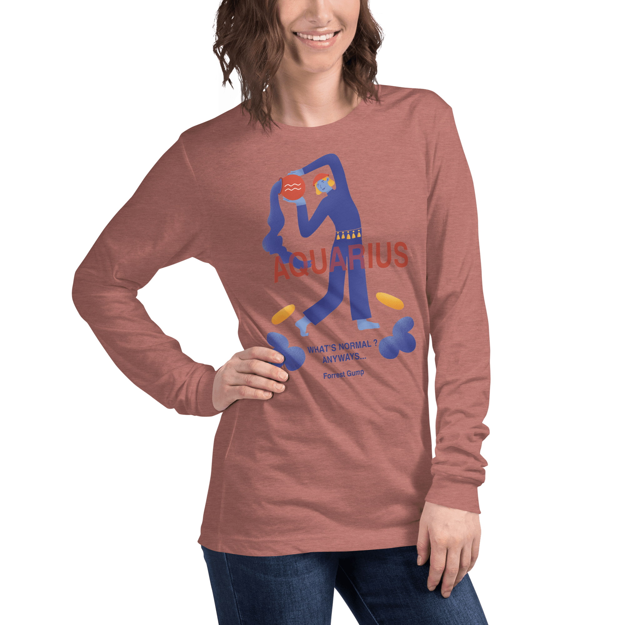 Aquarius Unisex Long Sleeve Tee - Forrest Gump Edition - 
