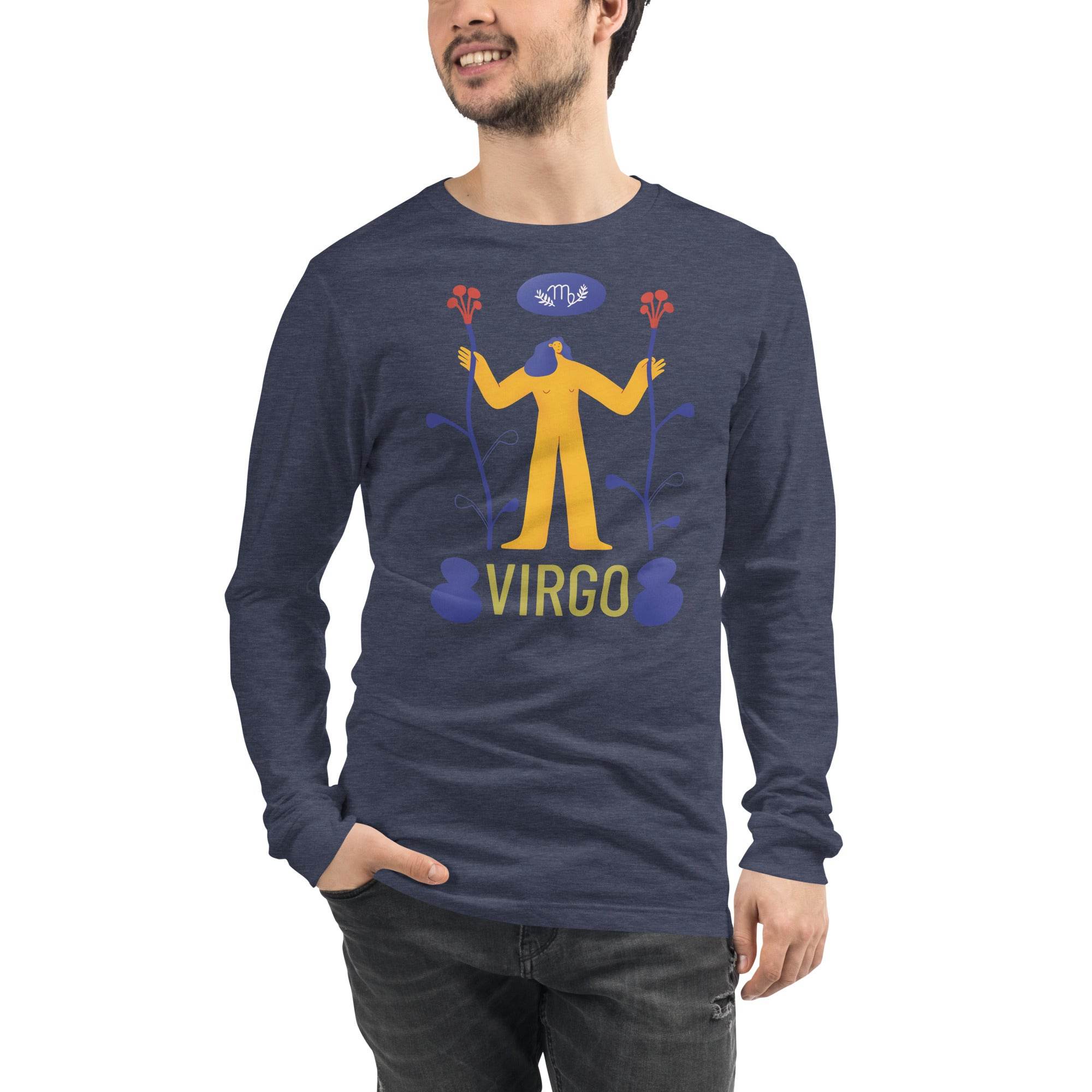 Virgo Unisex Long Sleeve Tee - Raw Edition - 