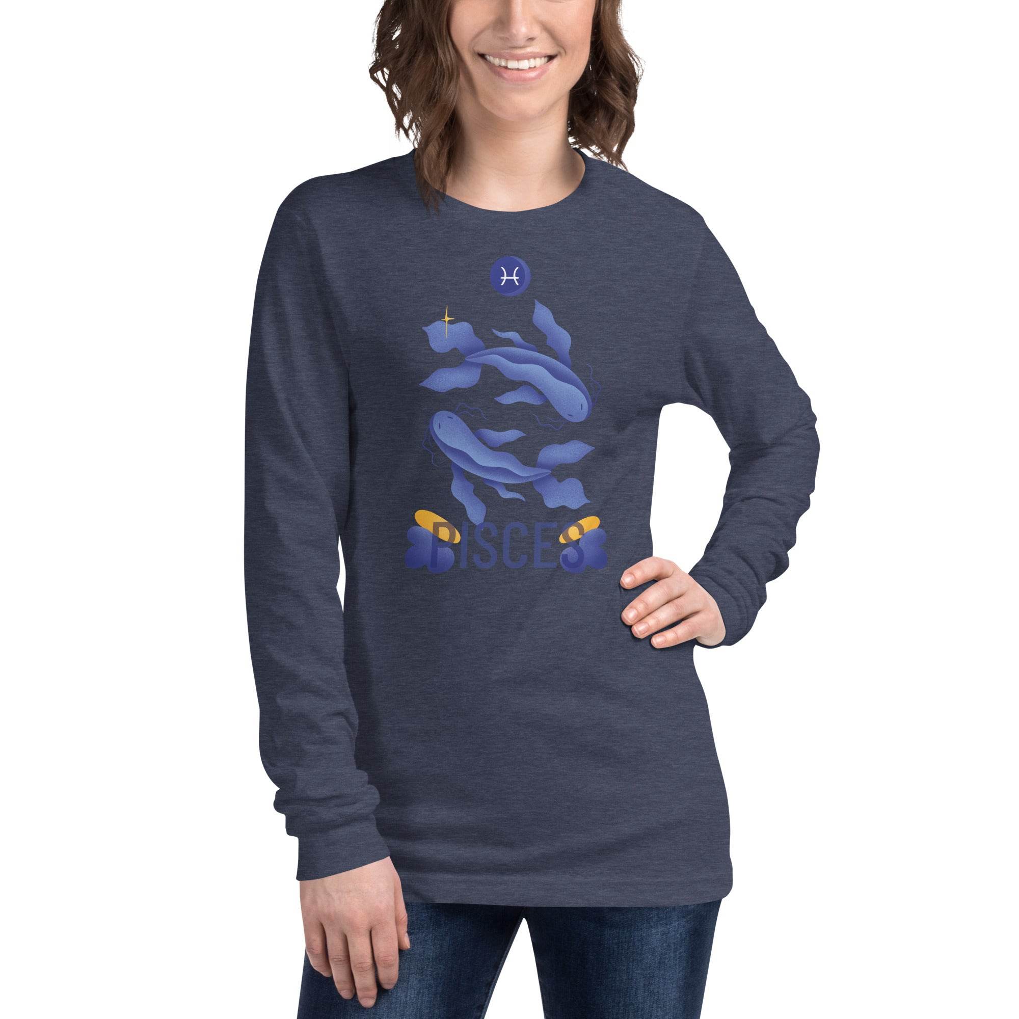 Pisces Unisex Long Sleeve Tee - Raw Edition - 