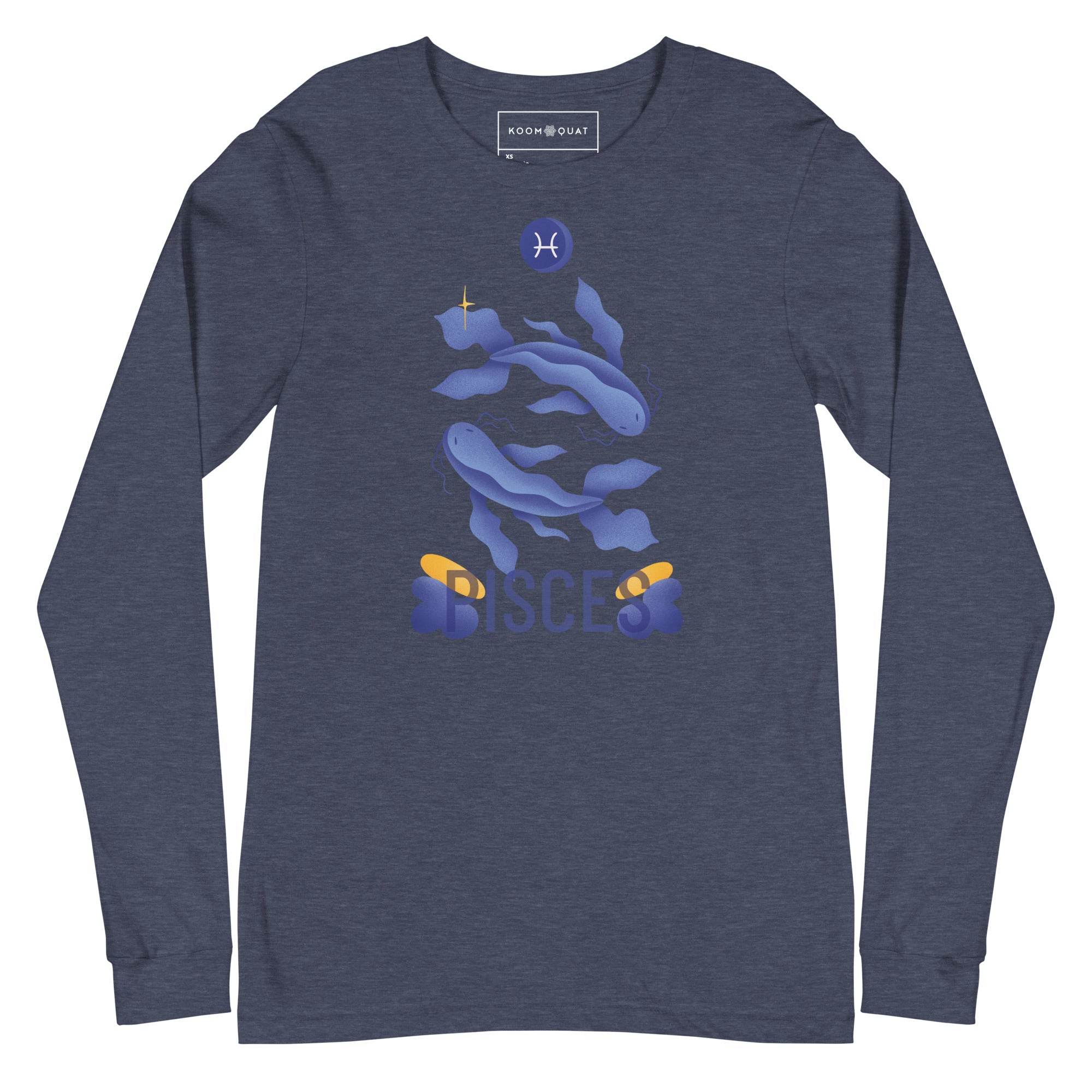 Pisces Unisex Long Sleeve Tee - Raw Edition - 