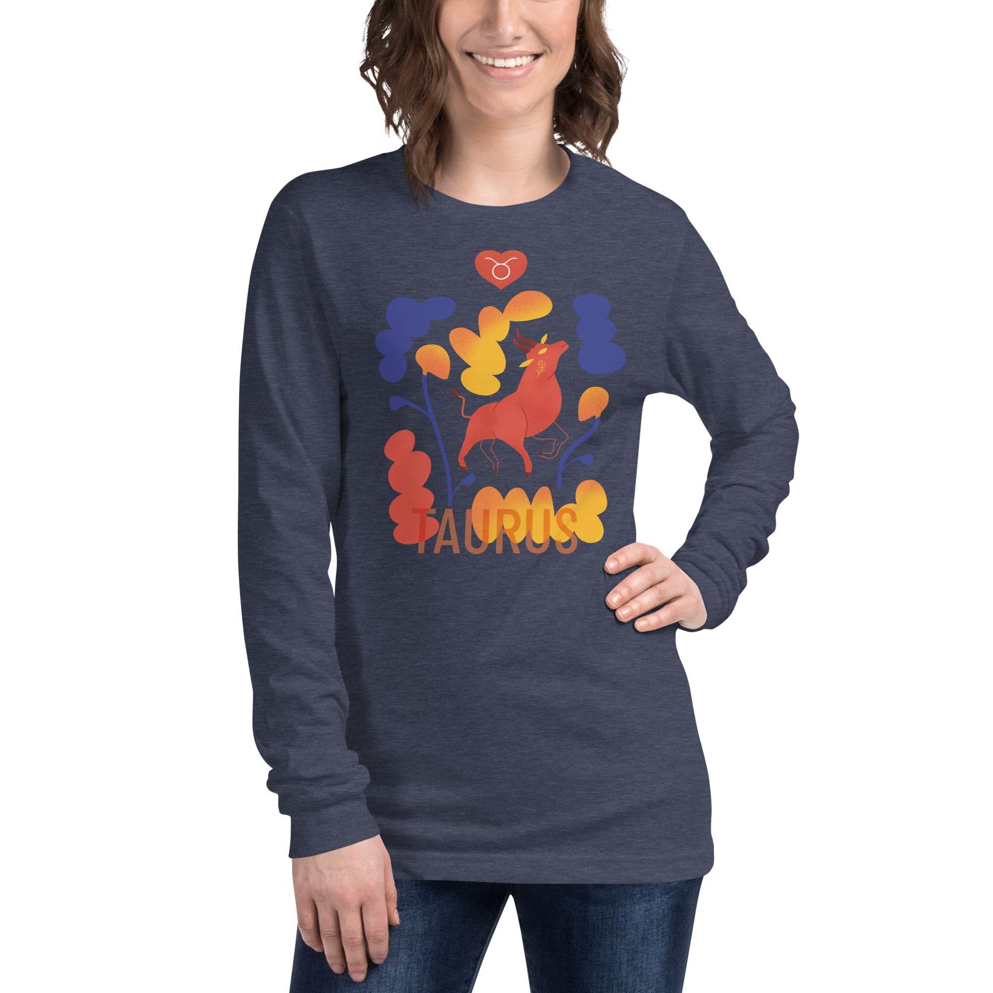 TAURUS Unisex Long Sleeve Tee Raw - 
